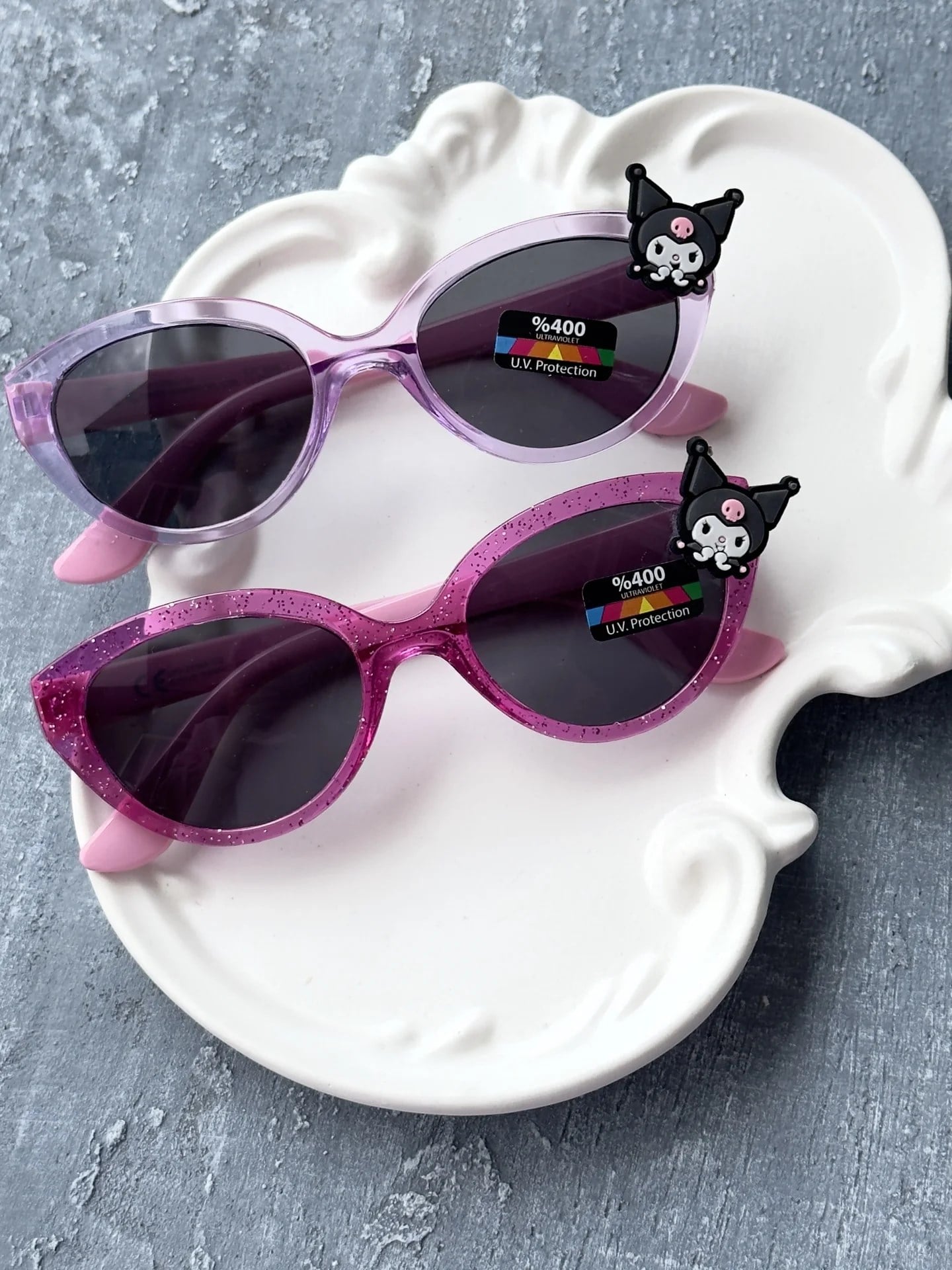 Lisanslı Uv400 Korumalı Kedi Model Kuromi Gözlük