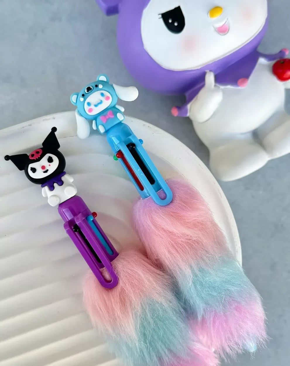 Kuromi Peluş 6 Renkli Kalem