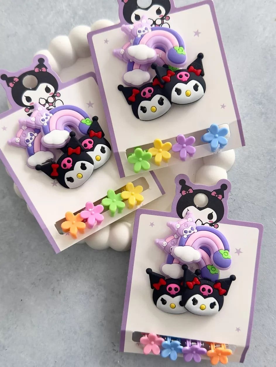 Kuromi Gökkuşağı Toka seti