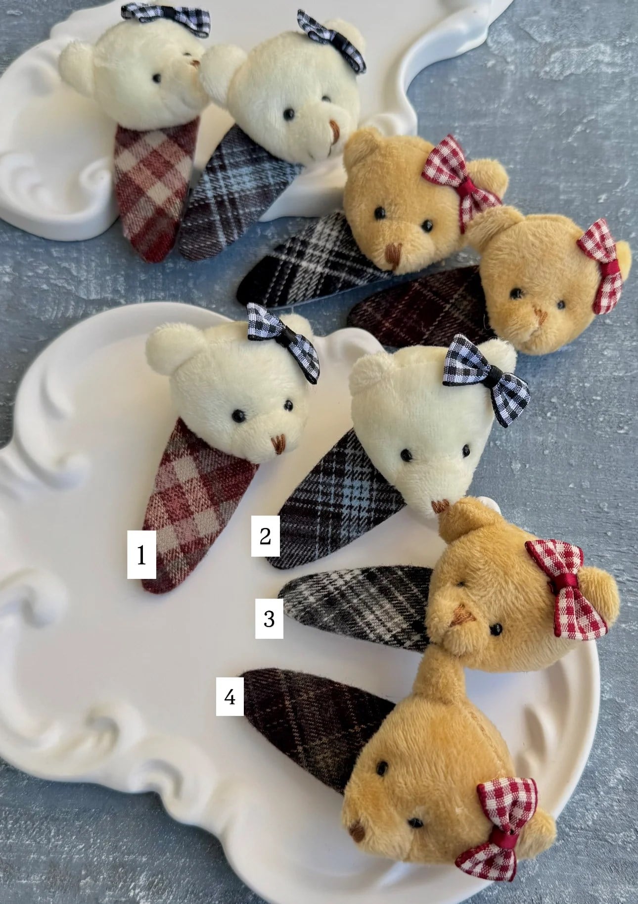 Büyük Boy Ekose Tabanlı Teddy Çıtçıt