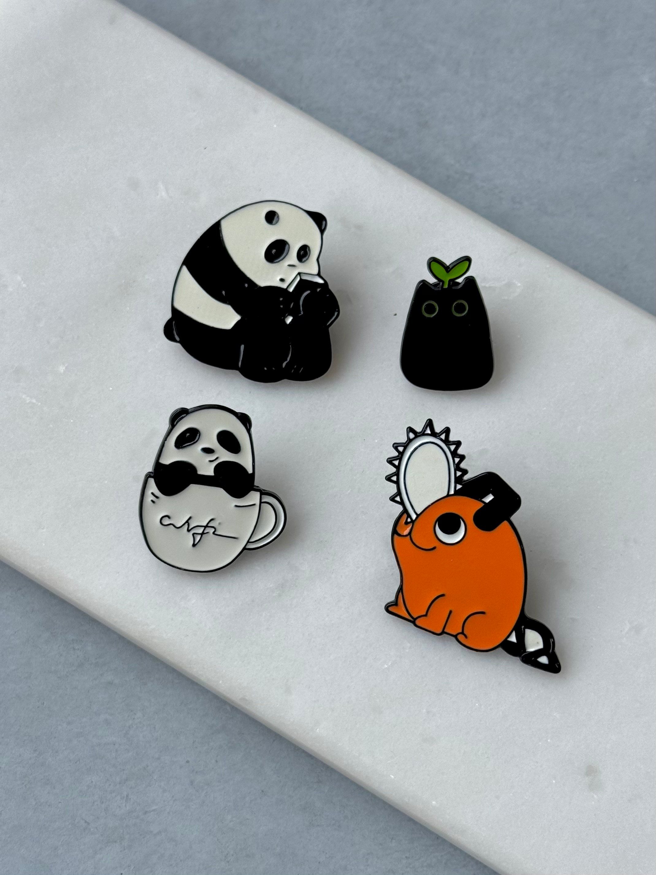 Pochita&Panda 4'Lü Rozet Seti