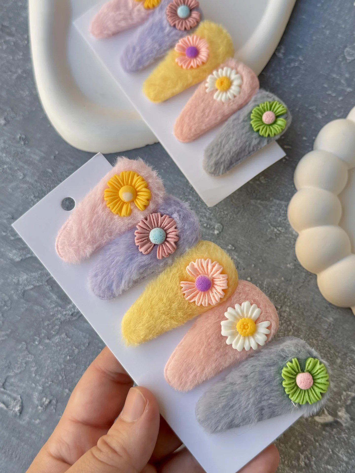 Papatya Peluş 5’li Klips