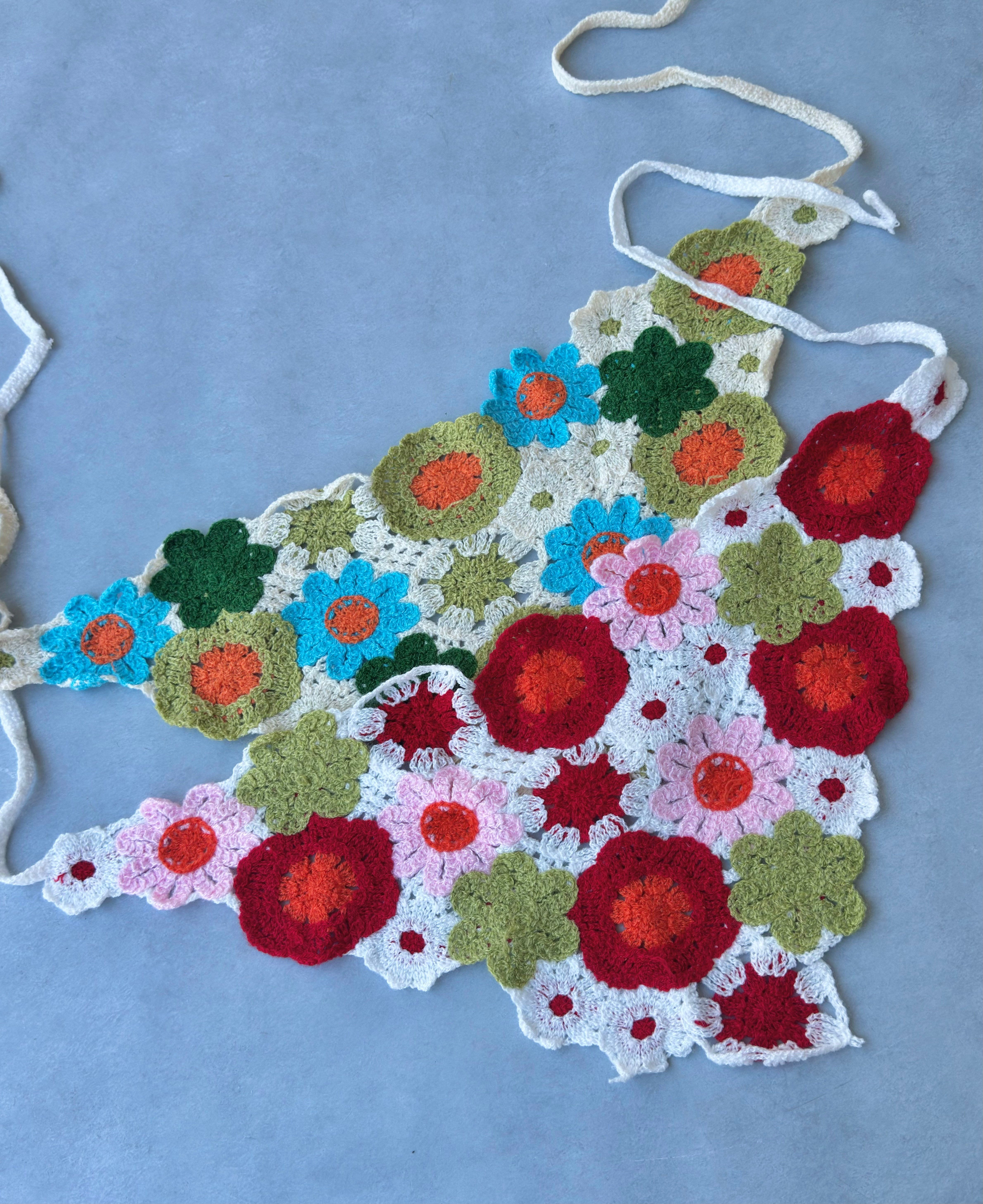 Papatya Figürlü  Karışık Desen Bohem Bandana