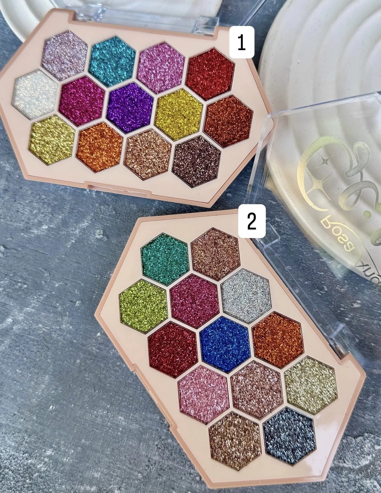 13 Renk Petek Pigment Glitter Paleti