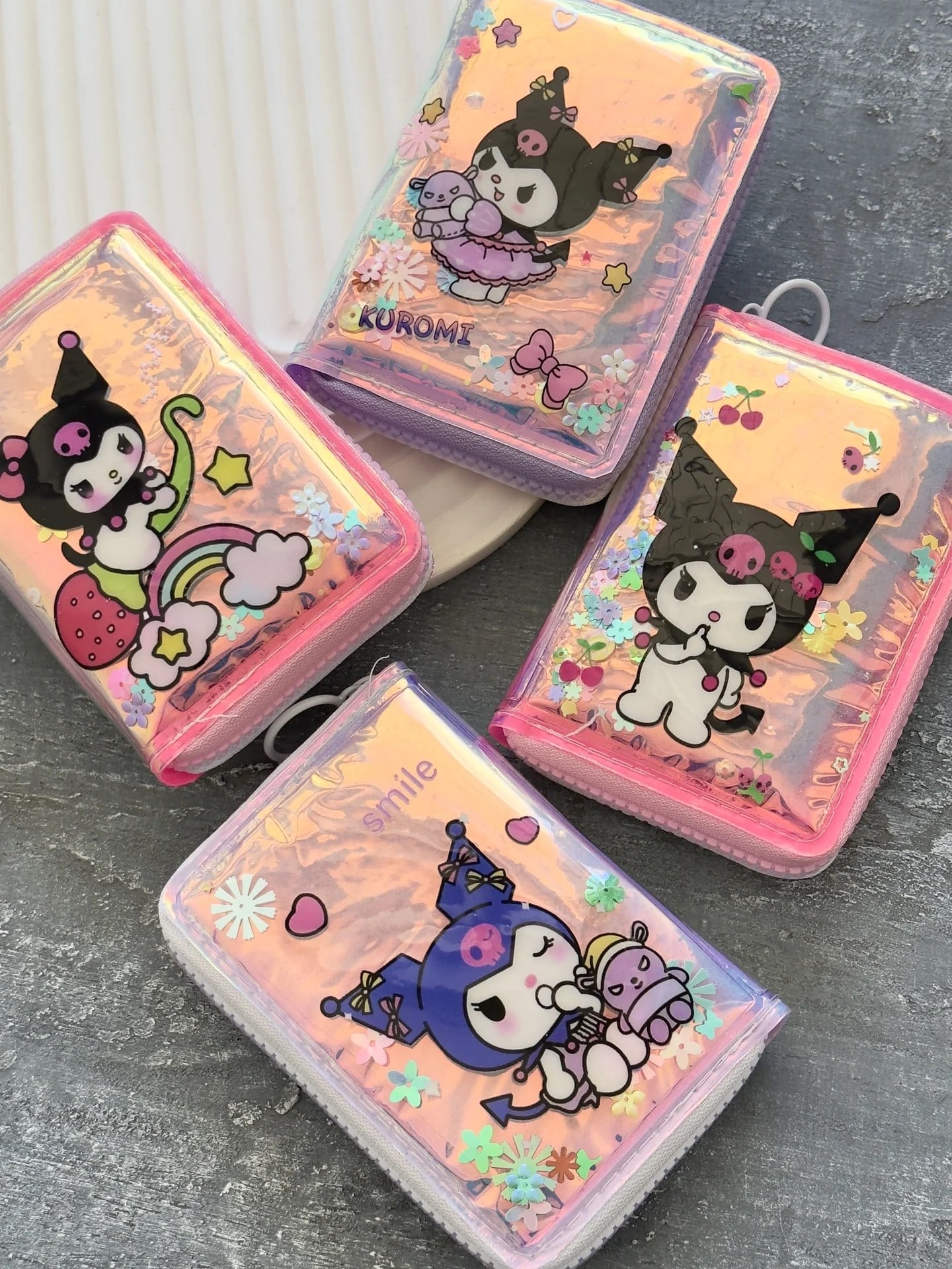 Pullu Hologramlı Kuromi Cüzdan