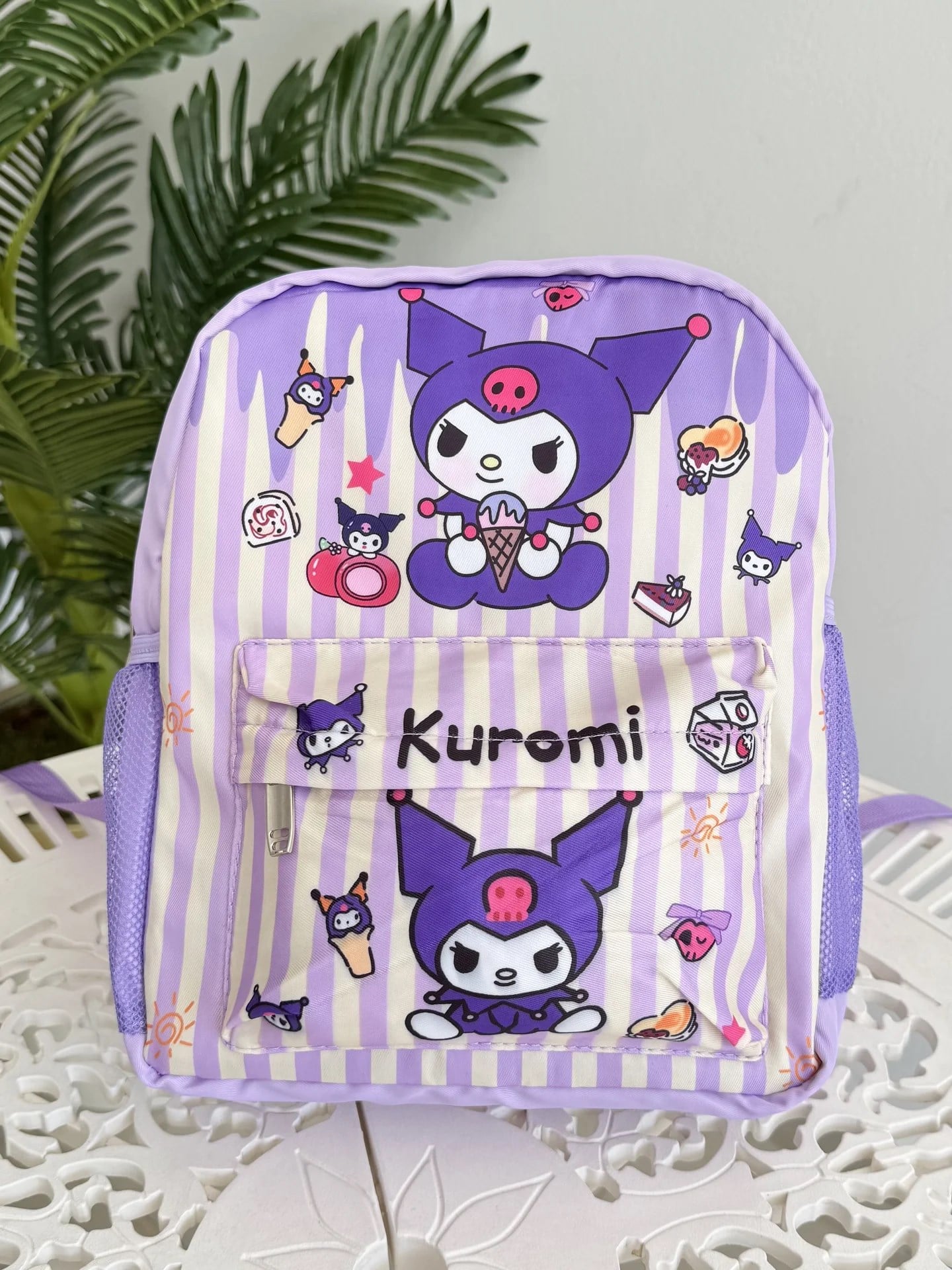 Kuromi Okul Çantası Dondurma Desen