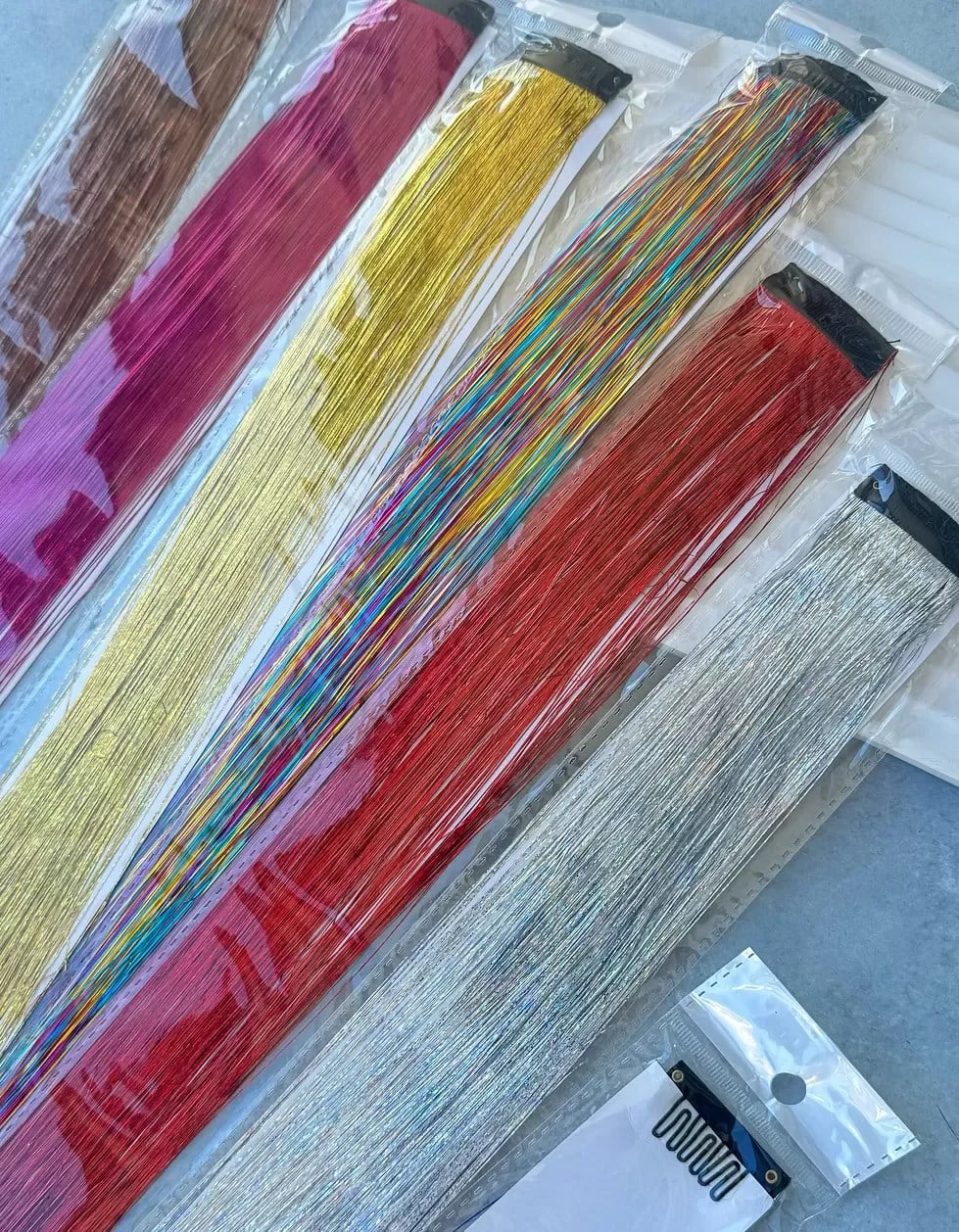 Çıtçıtlı  Renkli Tinsel