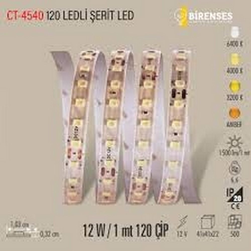 120 ÇİP ŞERİT LED (AMBER)