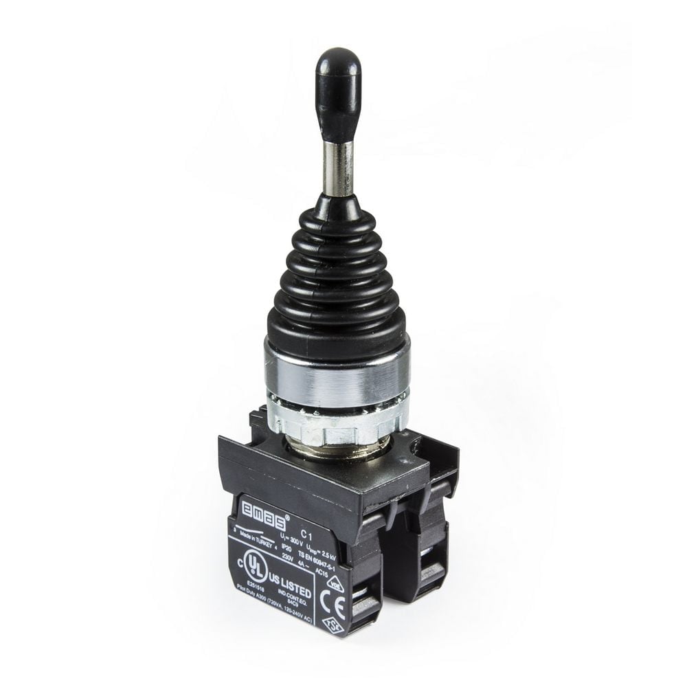 CM Serisi Metal 1NO+1NO Joystick Kalıcı 2 Pozisyonlu 22 mm Buton
