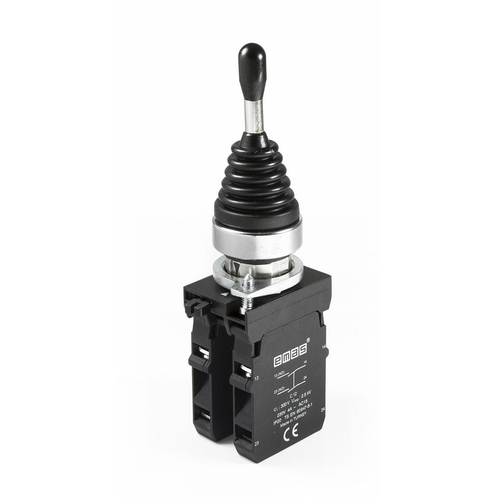 CM Serisi Metal 2NO+2NO Joystick Kalıcı 4 Pozisyonlu 22 mm Buton