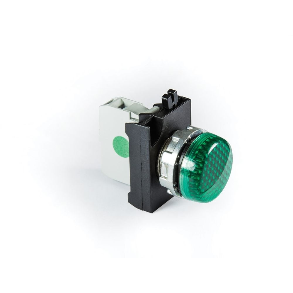 CM Serisi Metal LED li 100-230V AC Yeşil 22 mm Sinyal