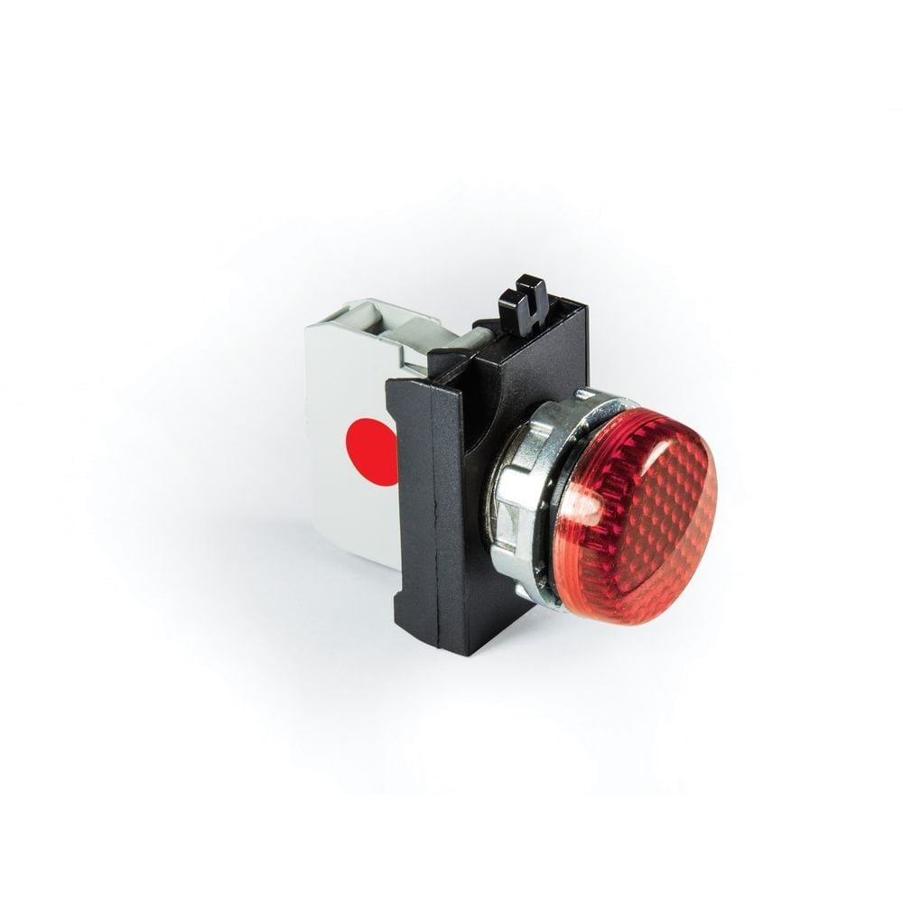 CM Serisi Metal LED li 12-30V AC/DC Kırmızı 22 mm Sinyal