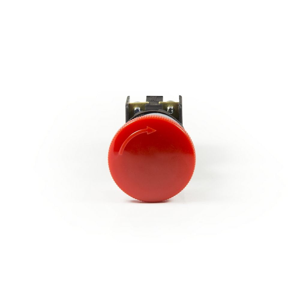 KB Serisi Plastik 1NO+1NC Acil Stop 40 mm Çevirmeli Kırmızı 22 mm Buton