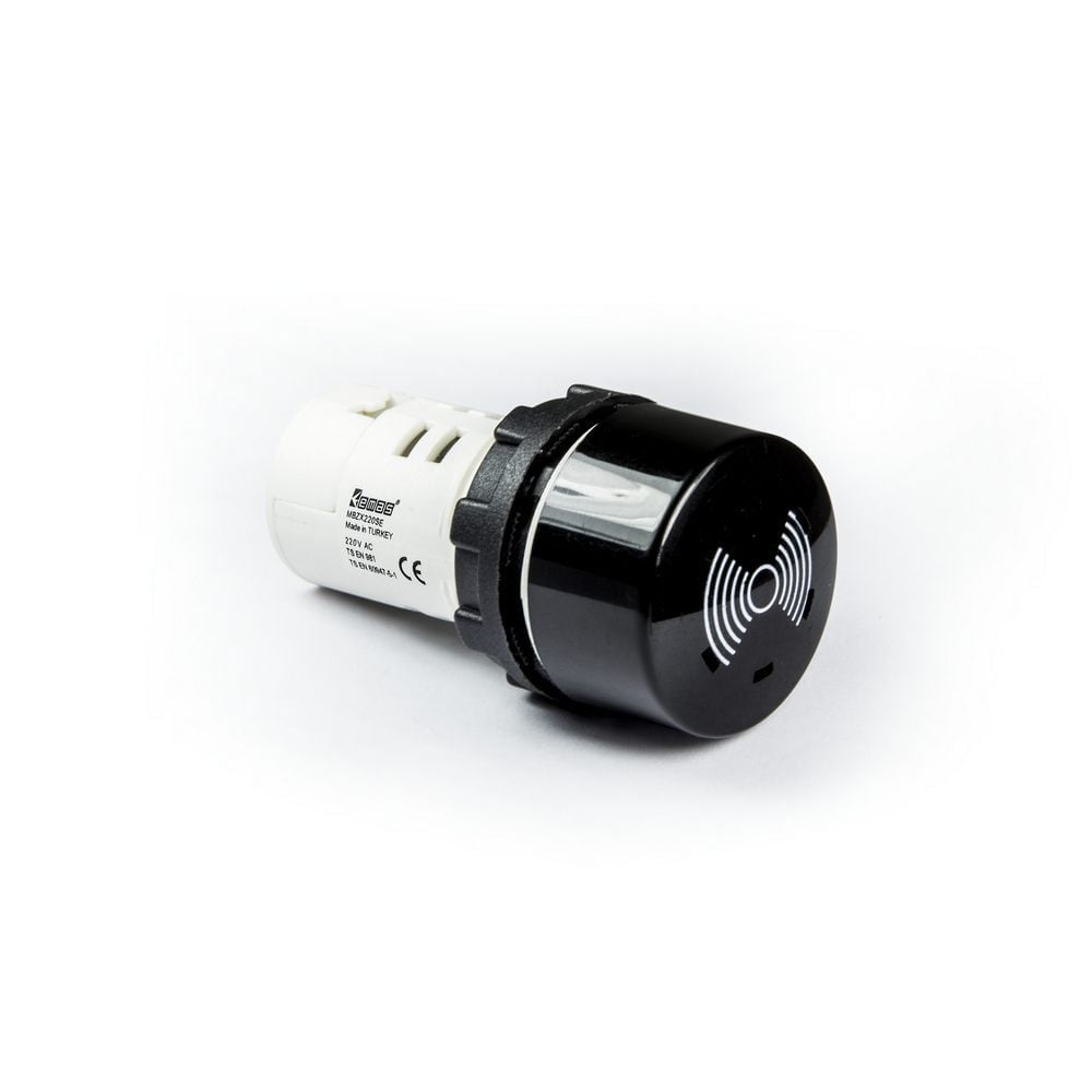 MB Serisi Plastik 230V AC 22 mm Buzzer