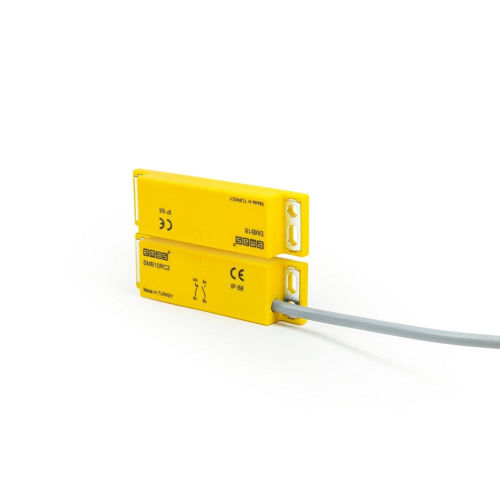 Plastik Sağ Çıkış 1NC+1NO 8mm 2m Kablolu 78 mm Manyetik Kapı Switch