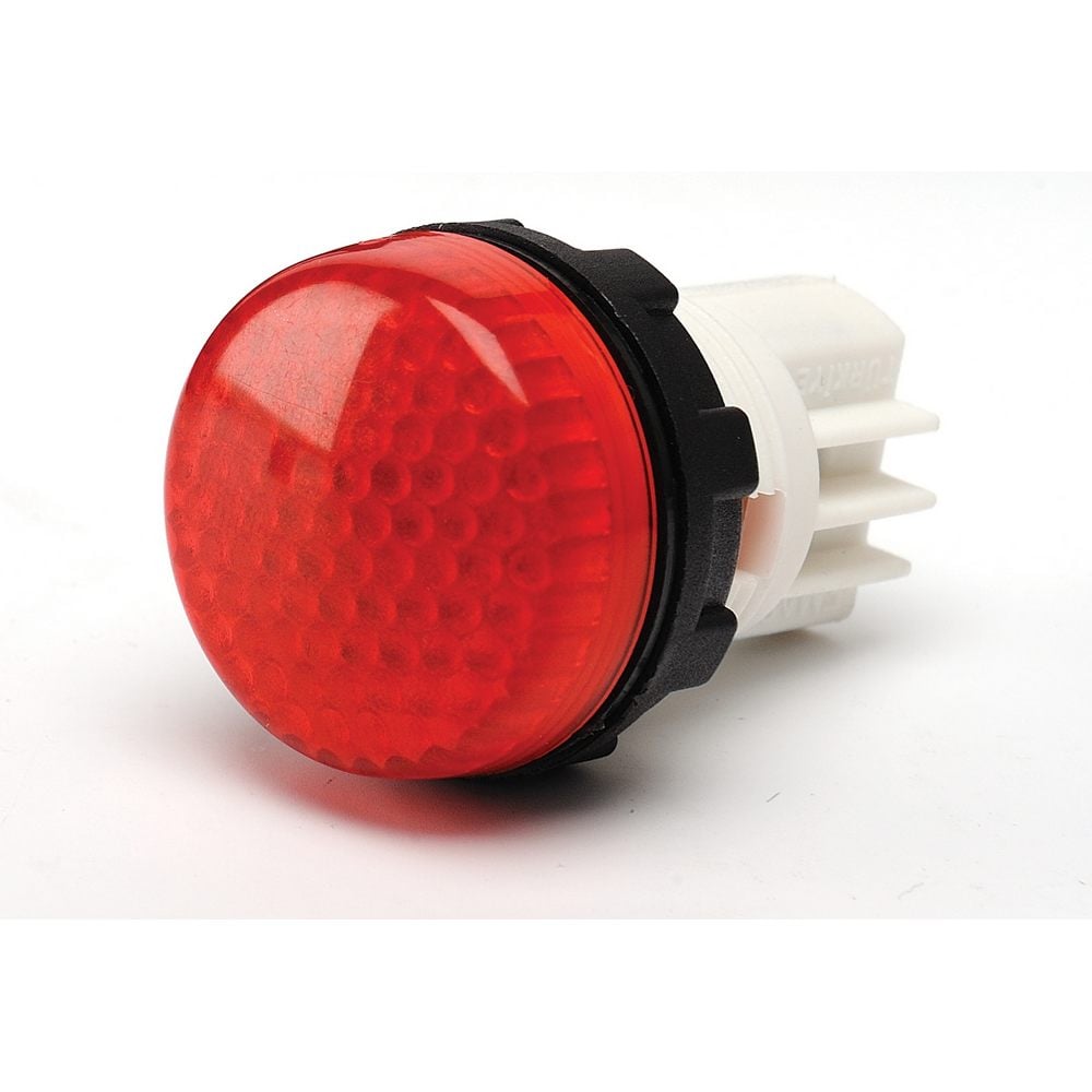 S Serisi Plastik LED li 230V AC Kırmızı 22 mm Sinyal