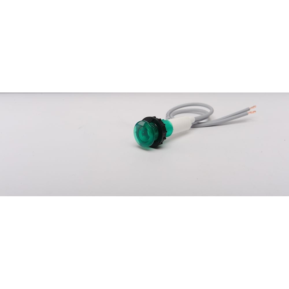 S Serisi Plastik LED li 230V AC Yeşil 10 mm Sinyal