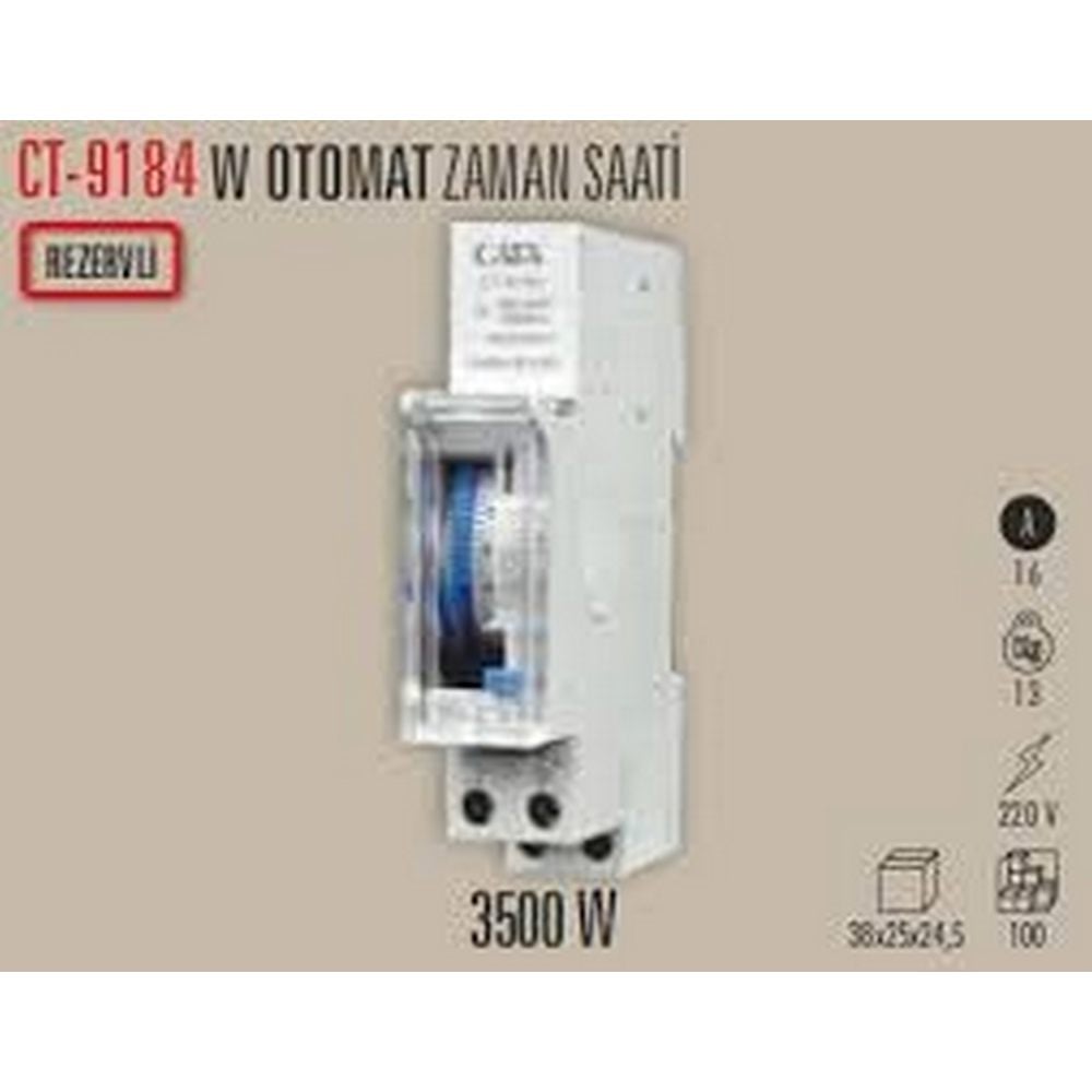 W OTOMAT TİPİ ZAMAN SAATİ ( 3500W )