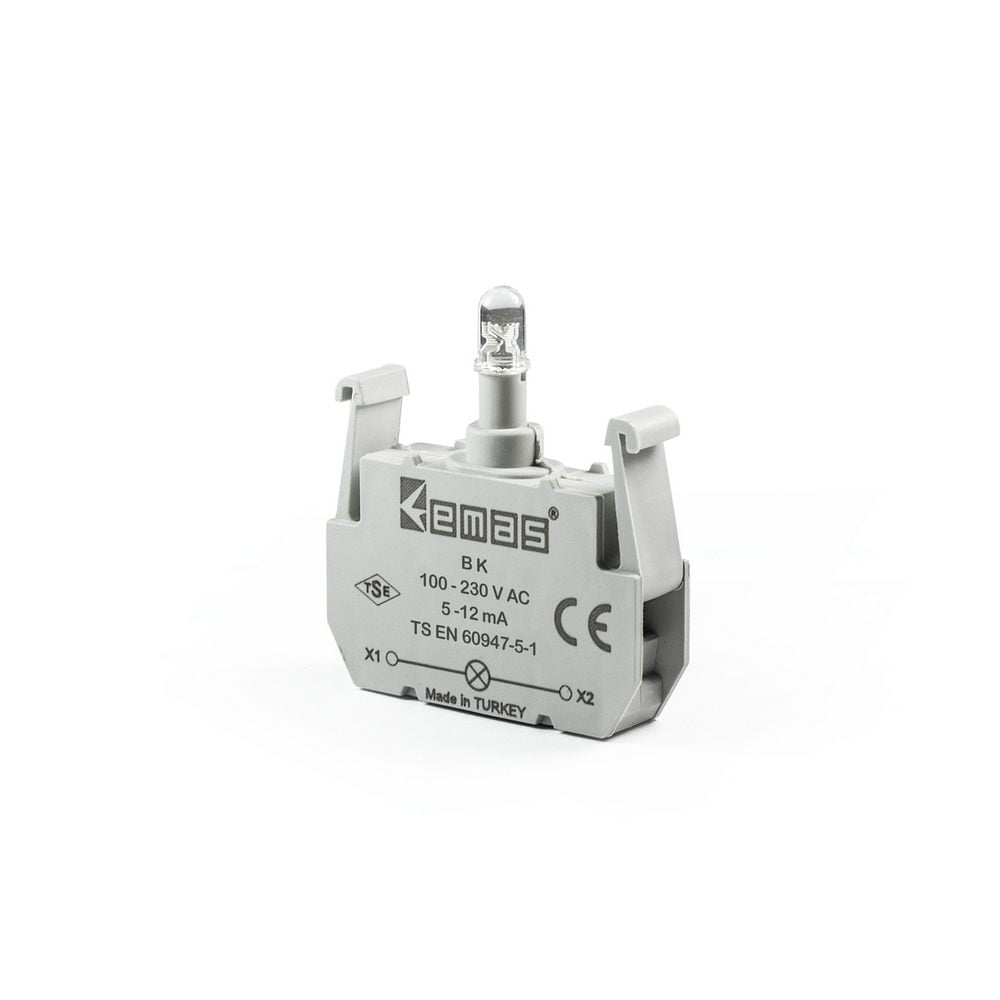 Yedek LED li 100-230V AC Kırmızı Sinyal Blok