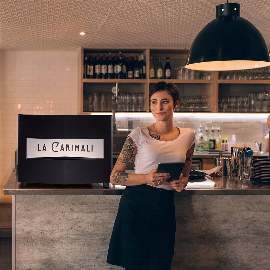 Carimali Nimble Tall Cup Tam Otomatik 2 Gruplu Siyah Espresso Kahve Makinesi