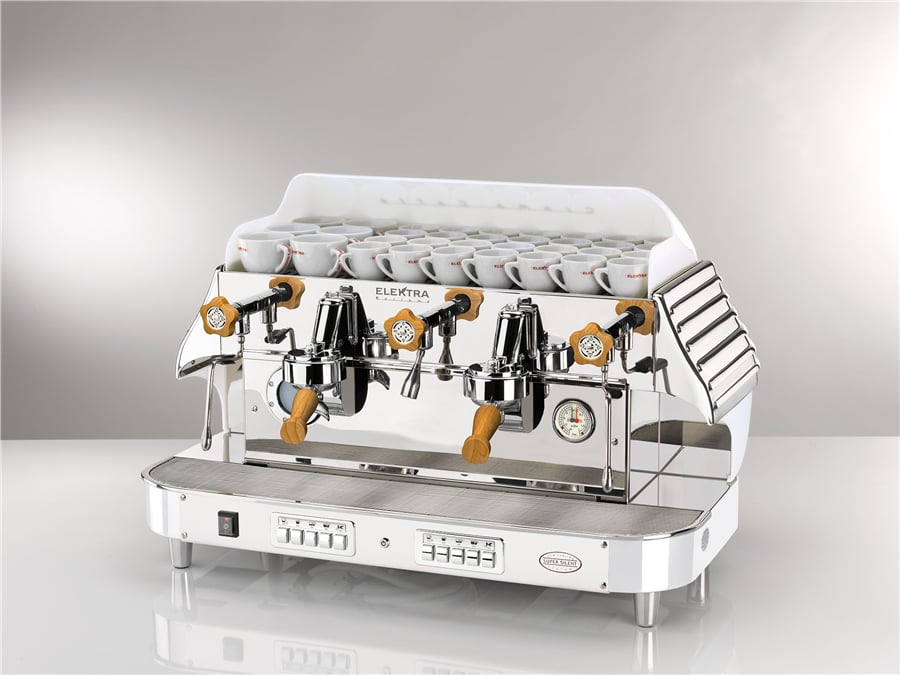 Elektra Barlume Tam Otomatik 2 Gruplu Buz Beyazı Espresso Kahve Makinesi
