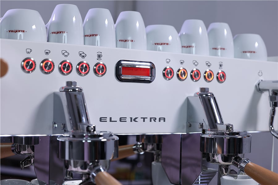 Elektra Eklipto Tall Cup Tam Otomatik 2 Gruplu Beyaz Espresso Kahve Makinesi