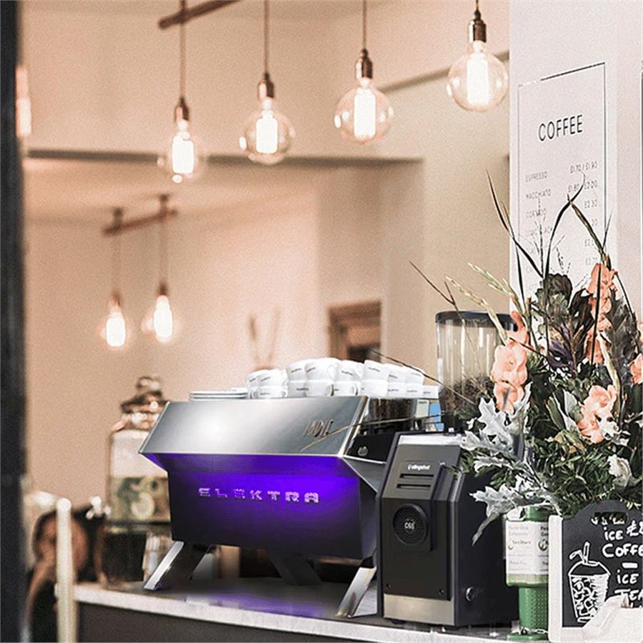 Elektra Indie Tam Otomatik 3 Gruplu Buz Beyazı Espresso Kahve Makinesi