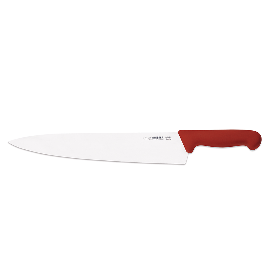 Şef Bıçağı 31 Cm Kırmızı