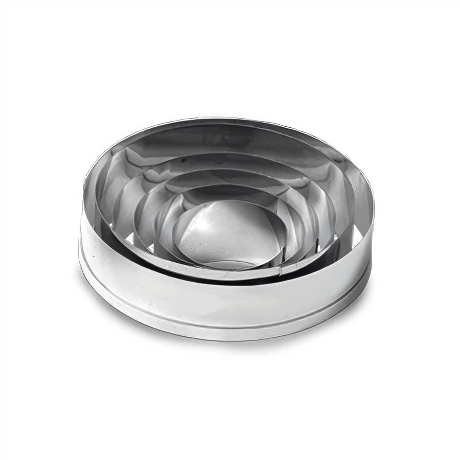 Yuvarlak Metal Volovan 6’lı Set - Düz