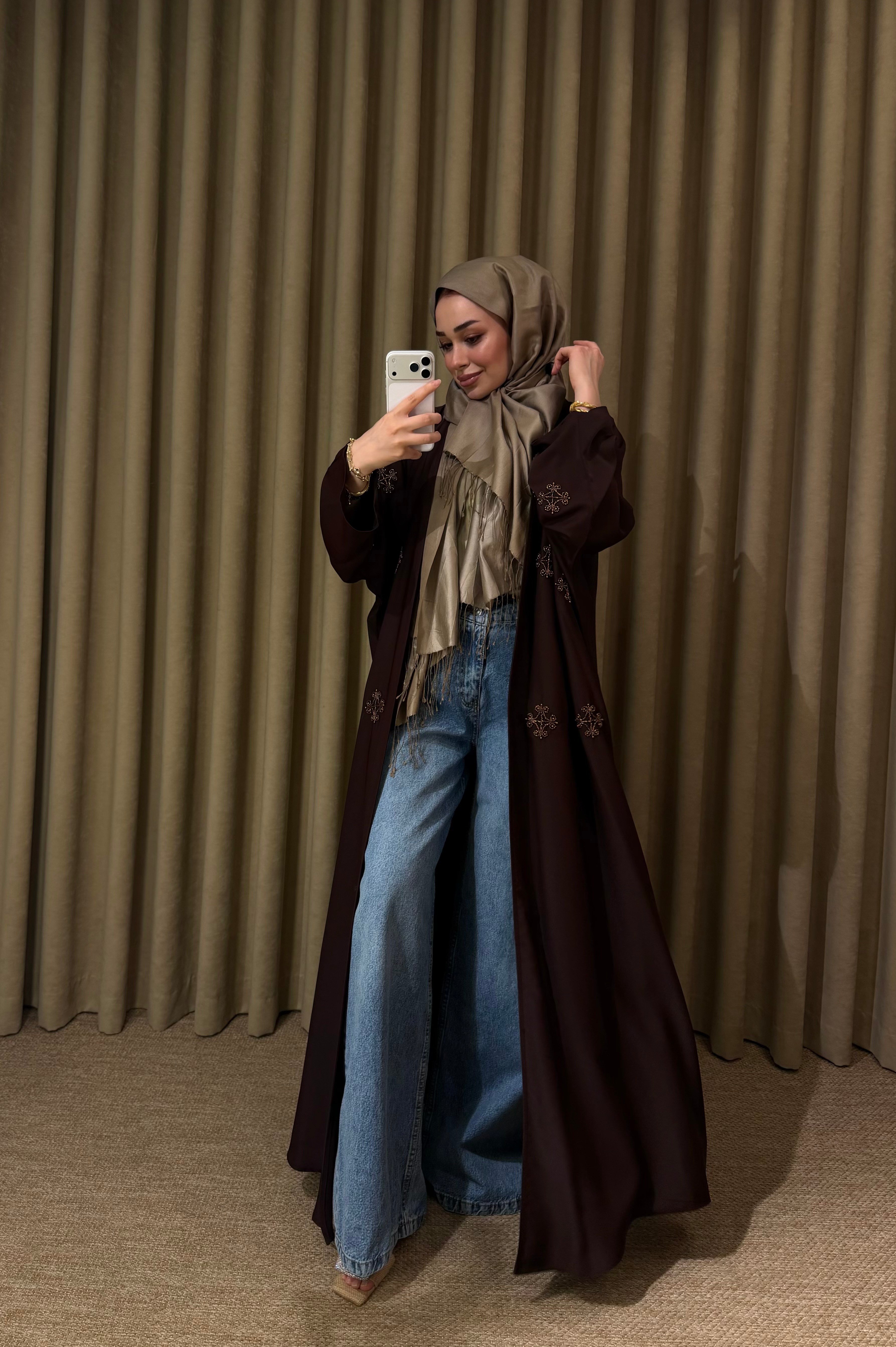 Mahrub Abaya Kahverengi 