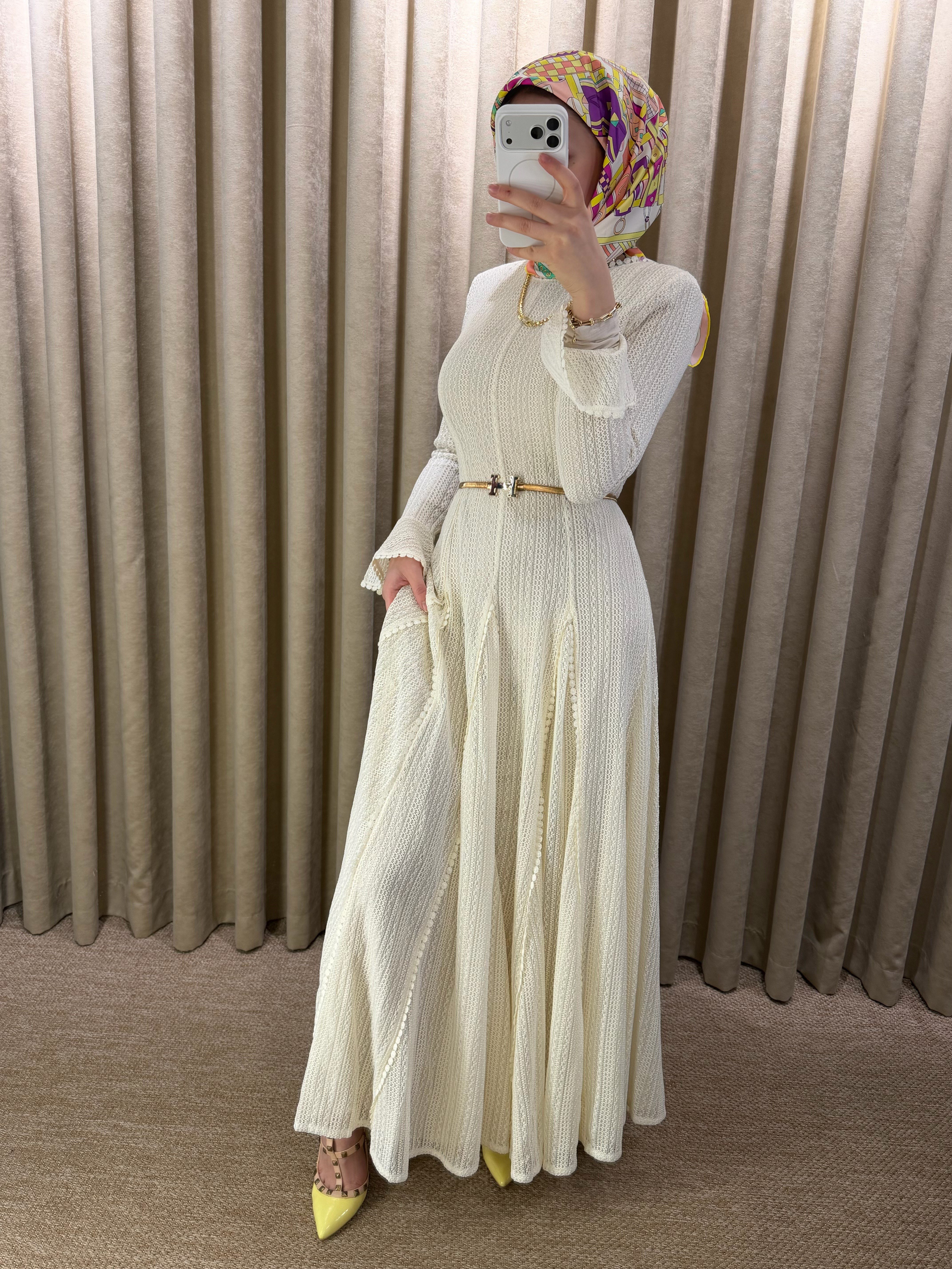 Sardunya Dress Vanilya