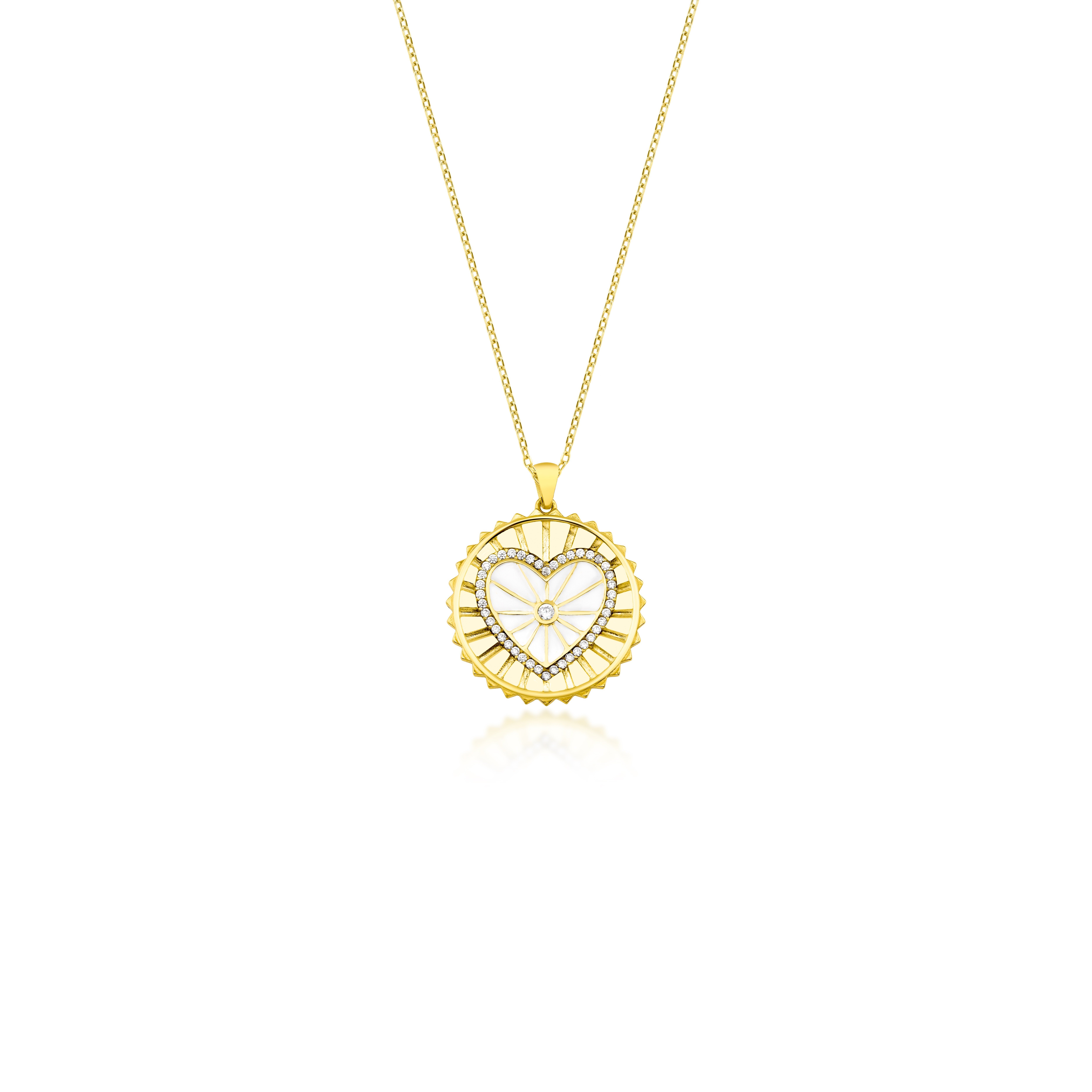 Amour Madalyon Gold Kolye
