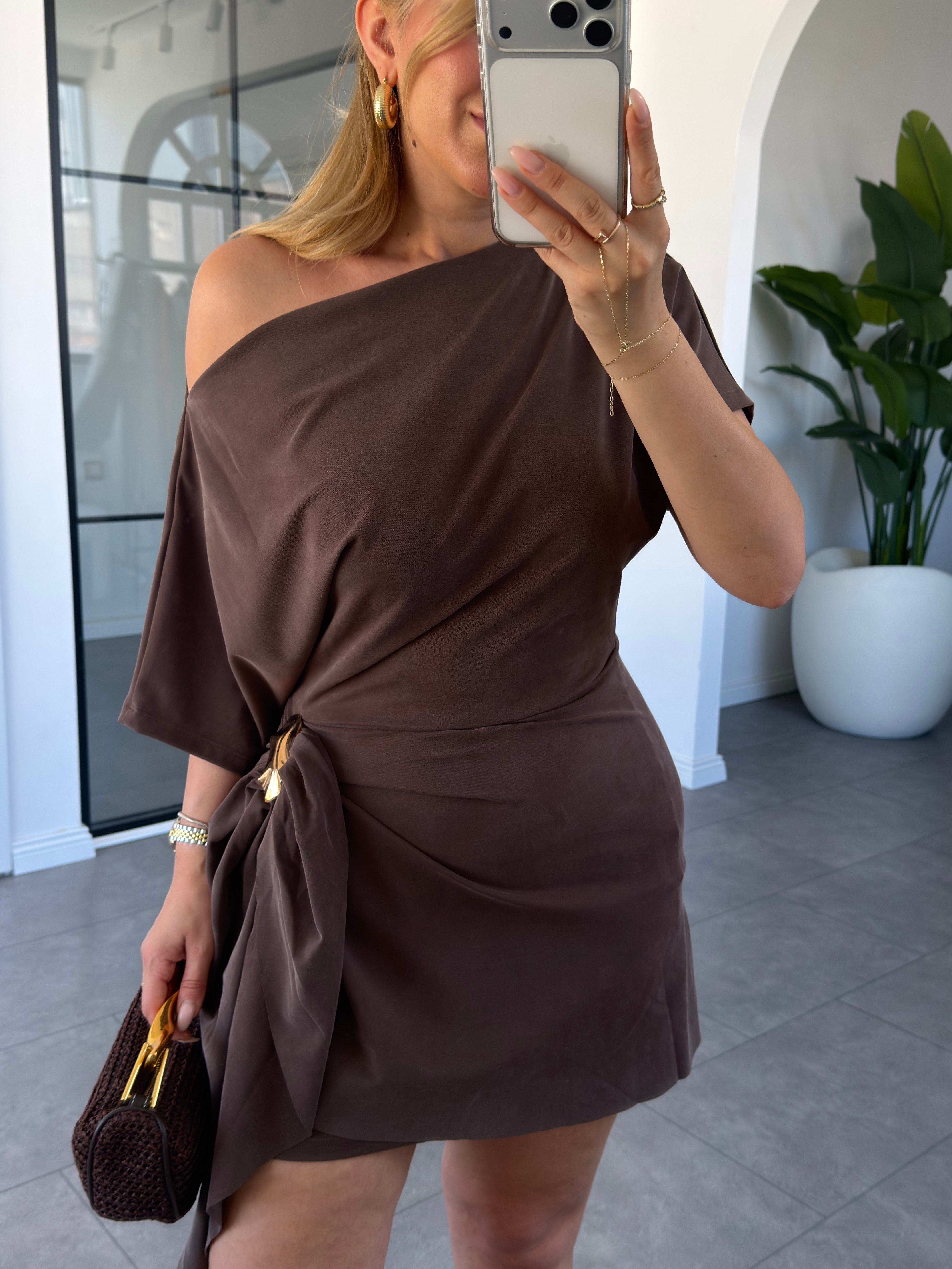Belden Toka Detaylı Elbise 261080