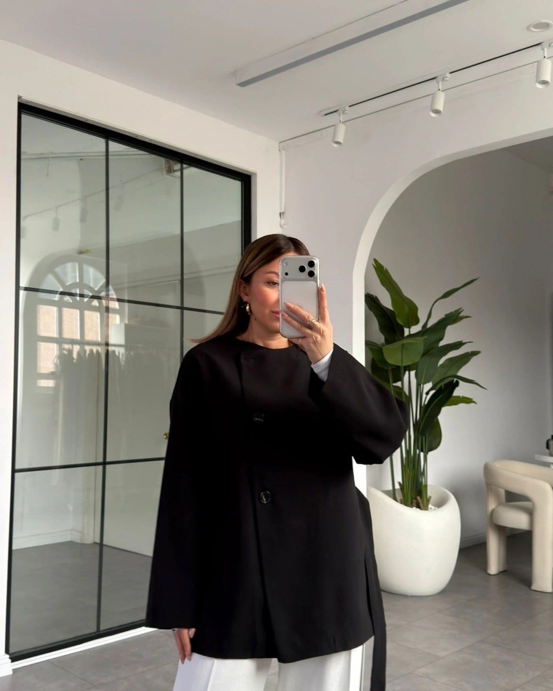 ÜÇ DÜĞMELİ KUŞAKLI CEKET