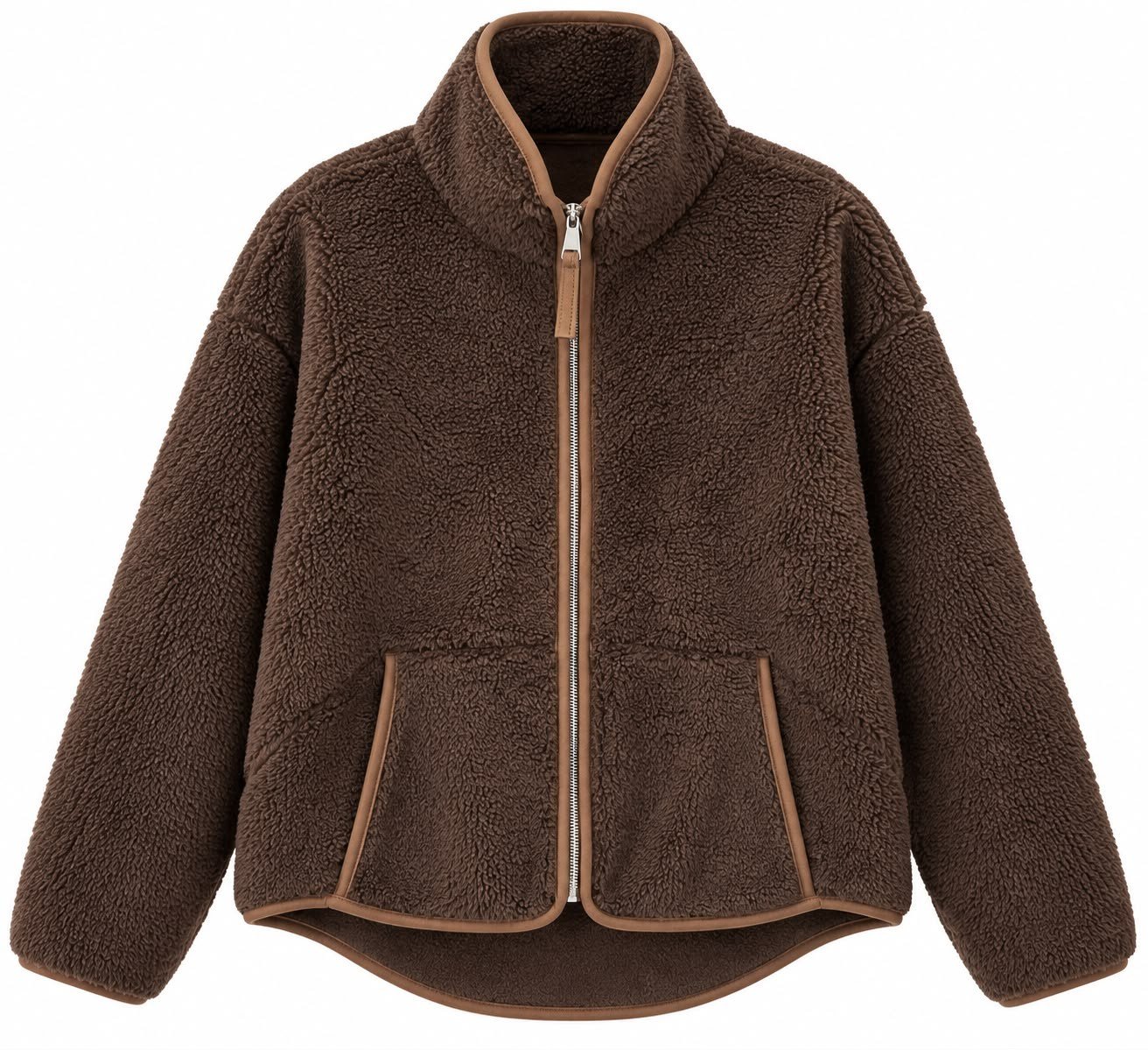 Kahve  Peluş Ceket 22865