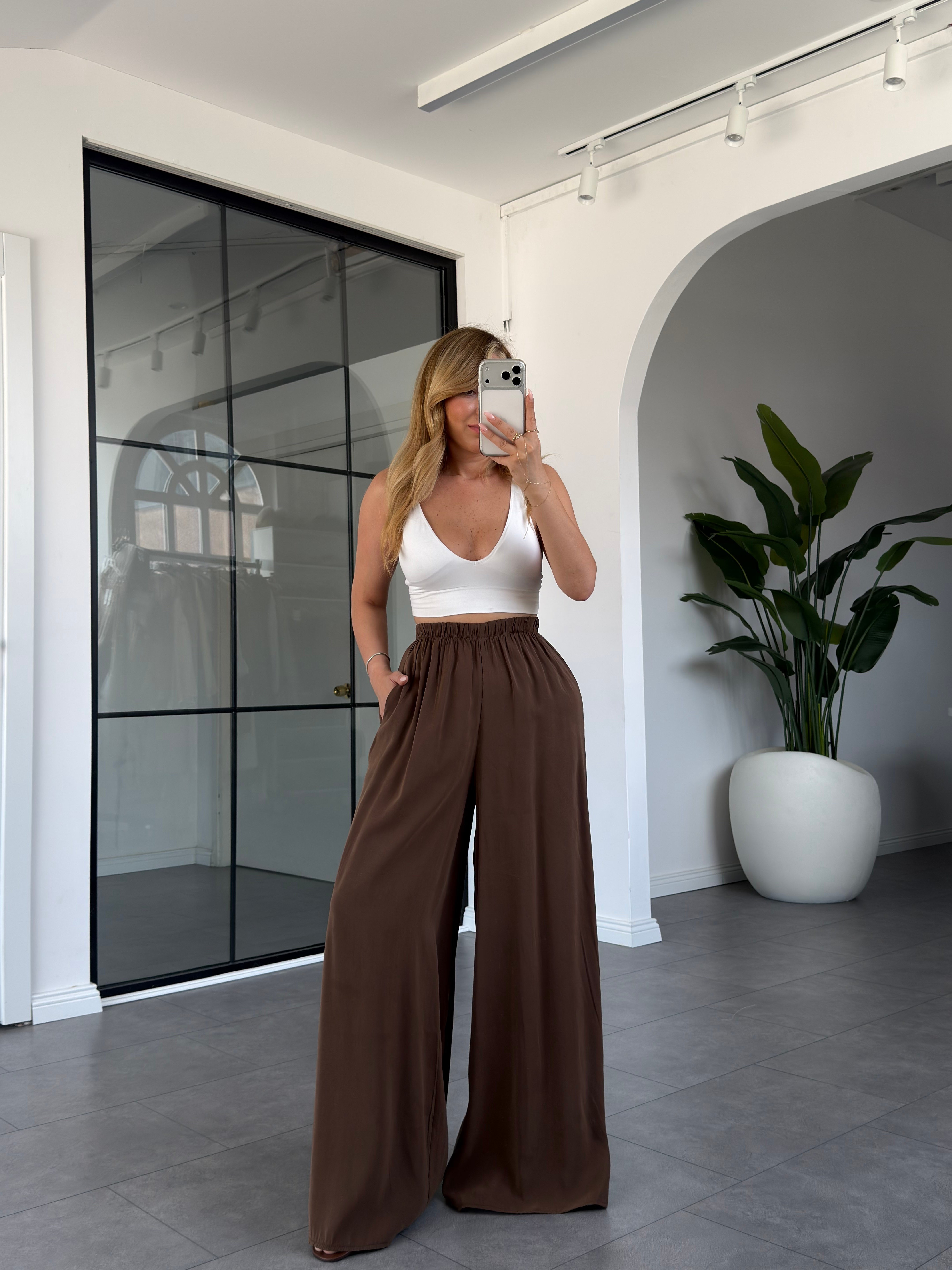 Beli Lastikli Tensel Pantolon 50979