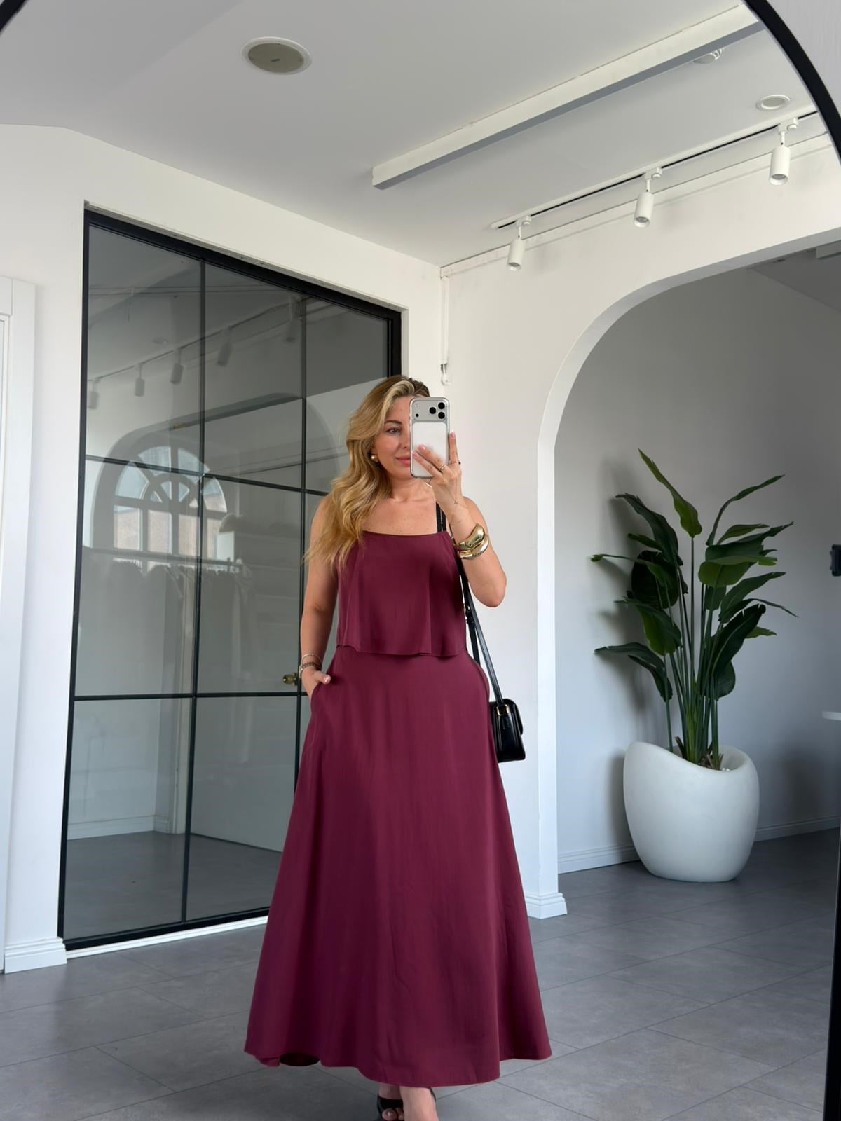 Şerit Askılı Tensel Elbise 581129