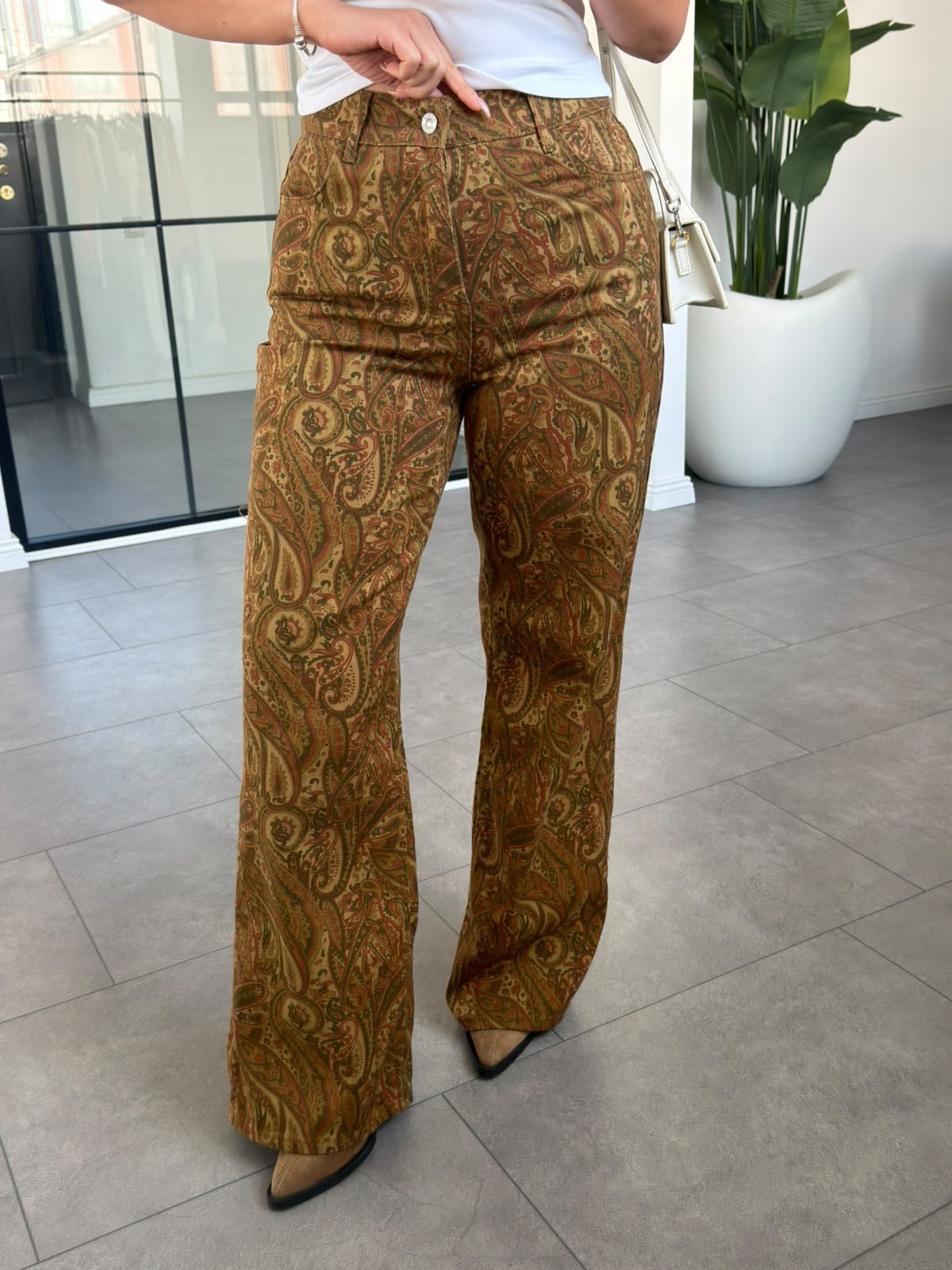 Etnik Desenli Jean Pantolon 261242