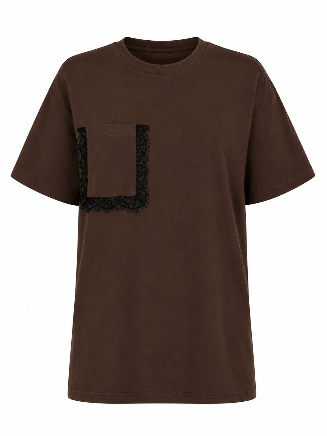 Cebi Güpür Detaylı T-shirt