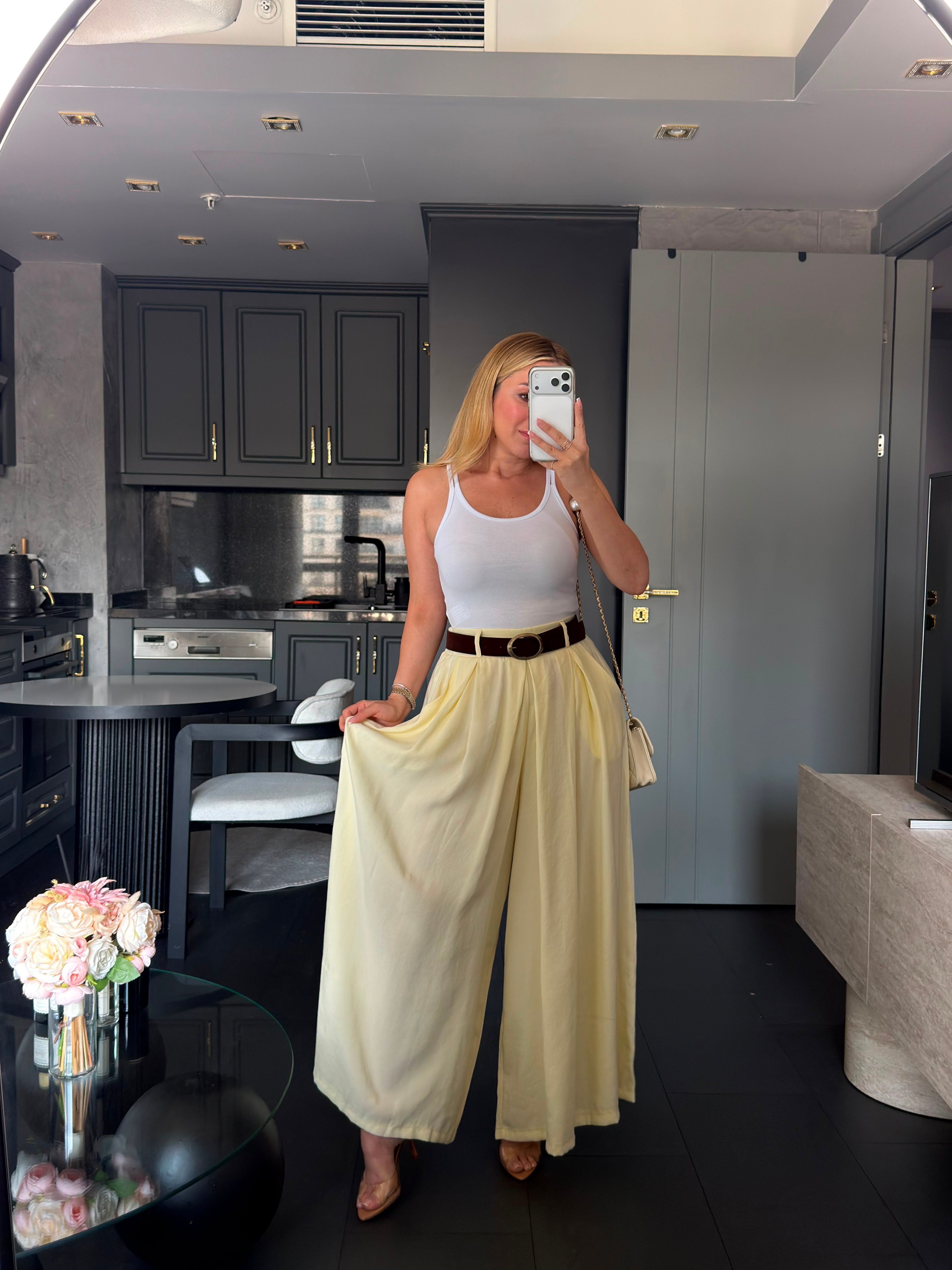   Kemerli Pantolon Etek 50979