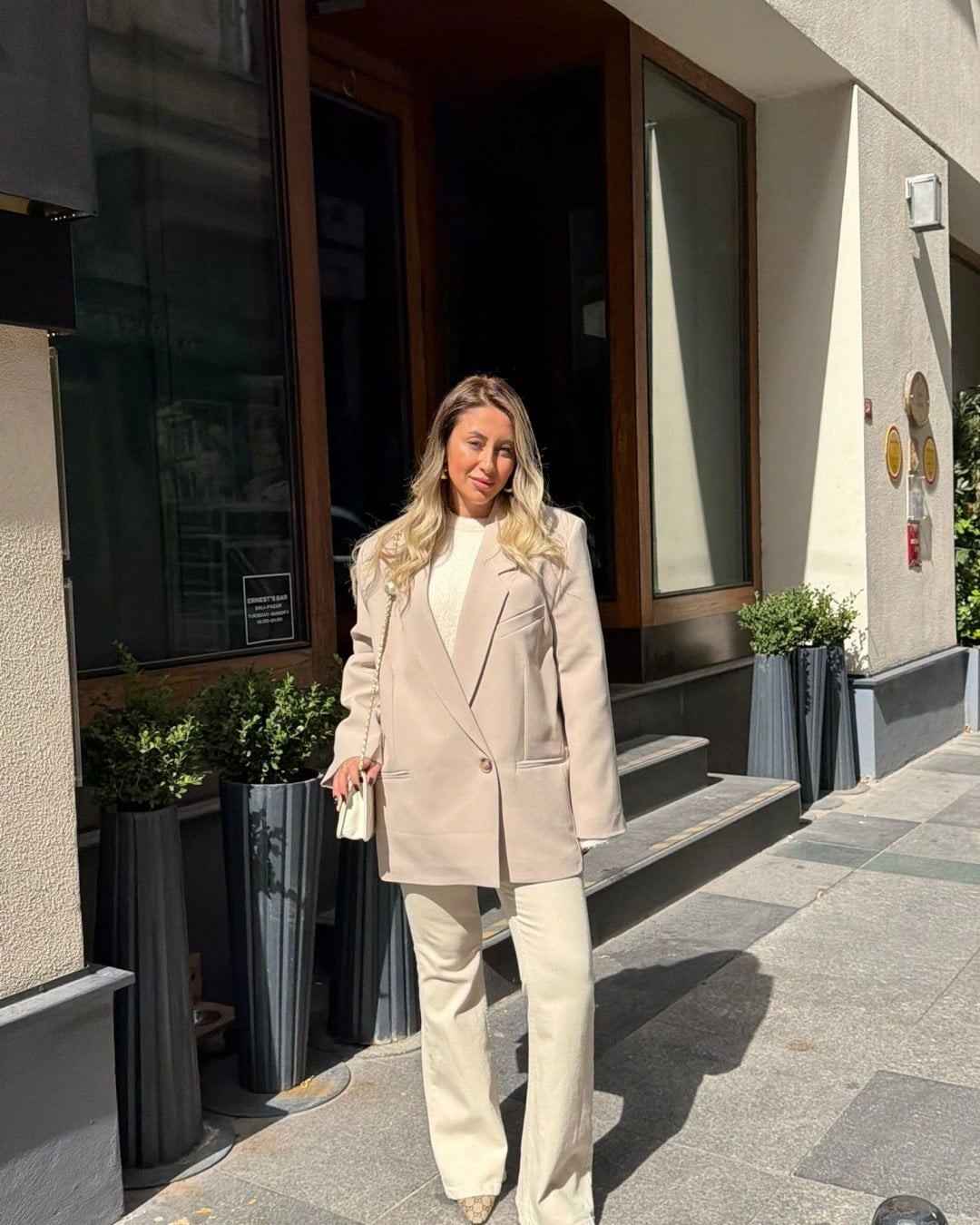 TEK DÜĞMELİ OVERSİZE BLAZER CEKET