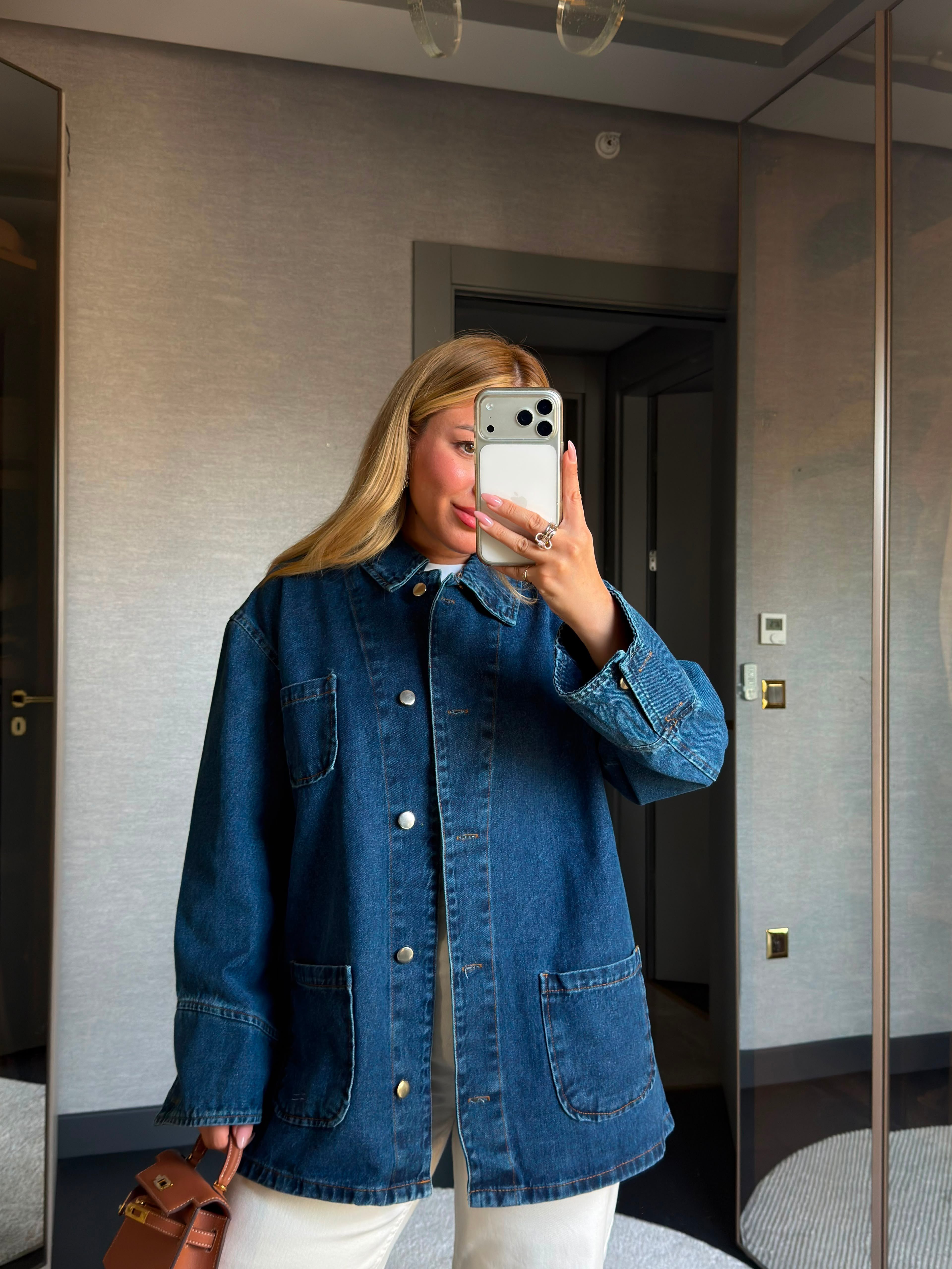 Kot Yıkamalı Denim Ceket 1501