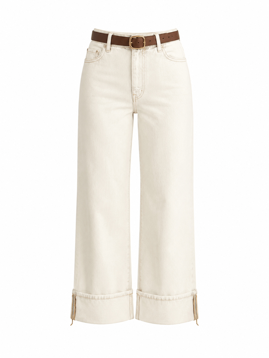 Kemerli Wide Leg Pantolon 1022 
