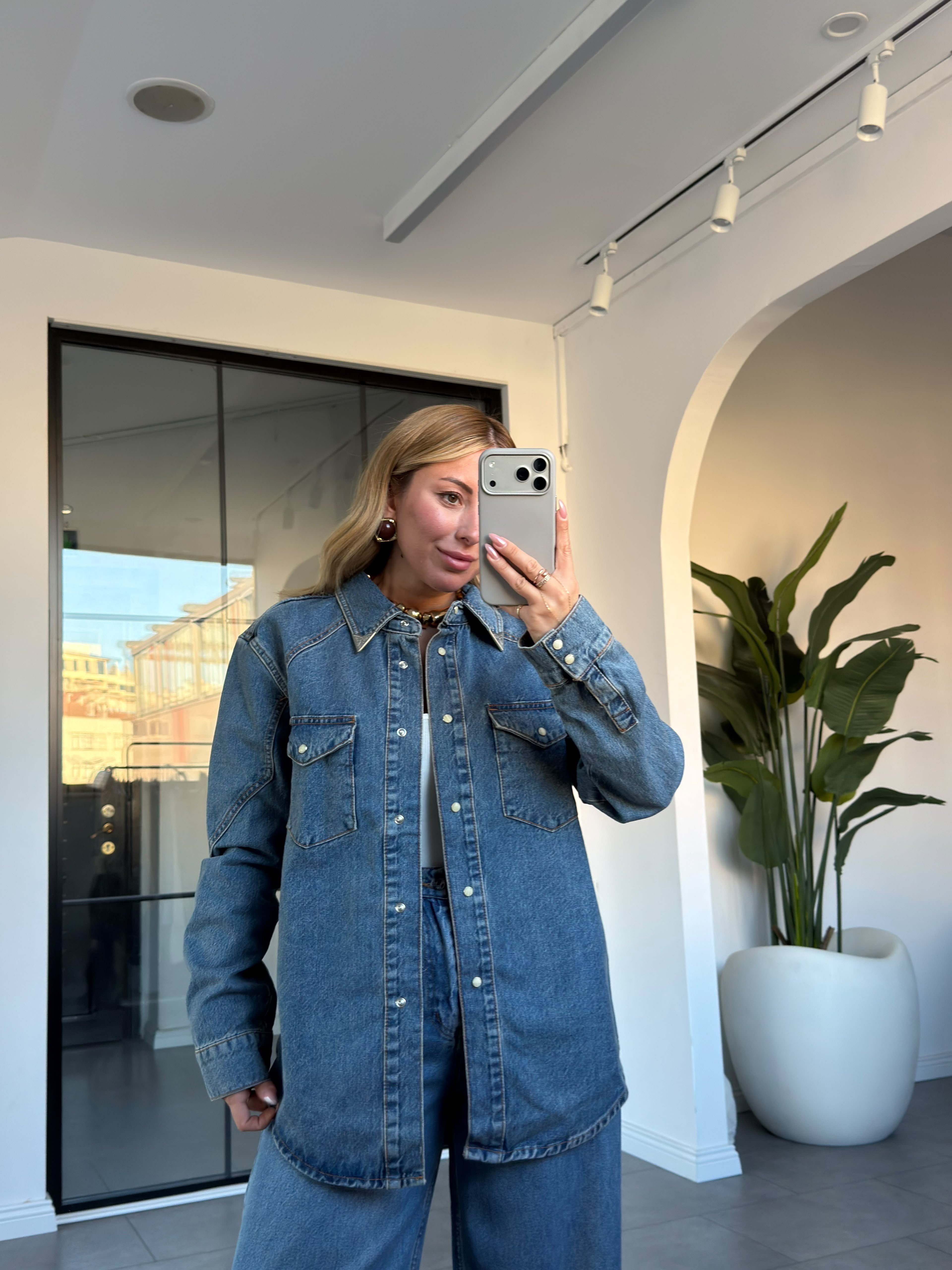 Mng Marka Denim Gömlek 8760