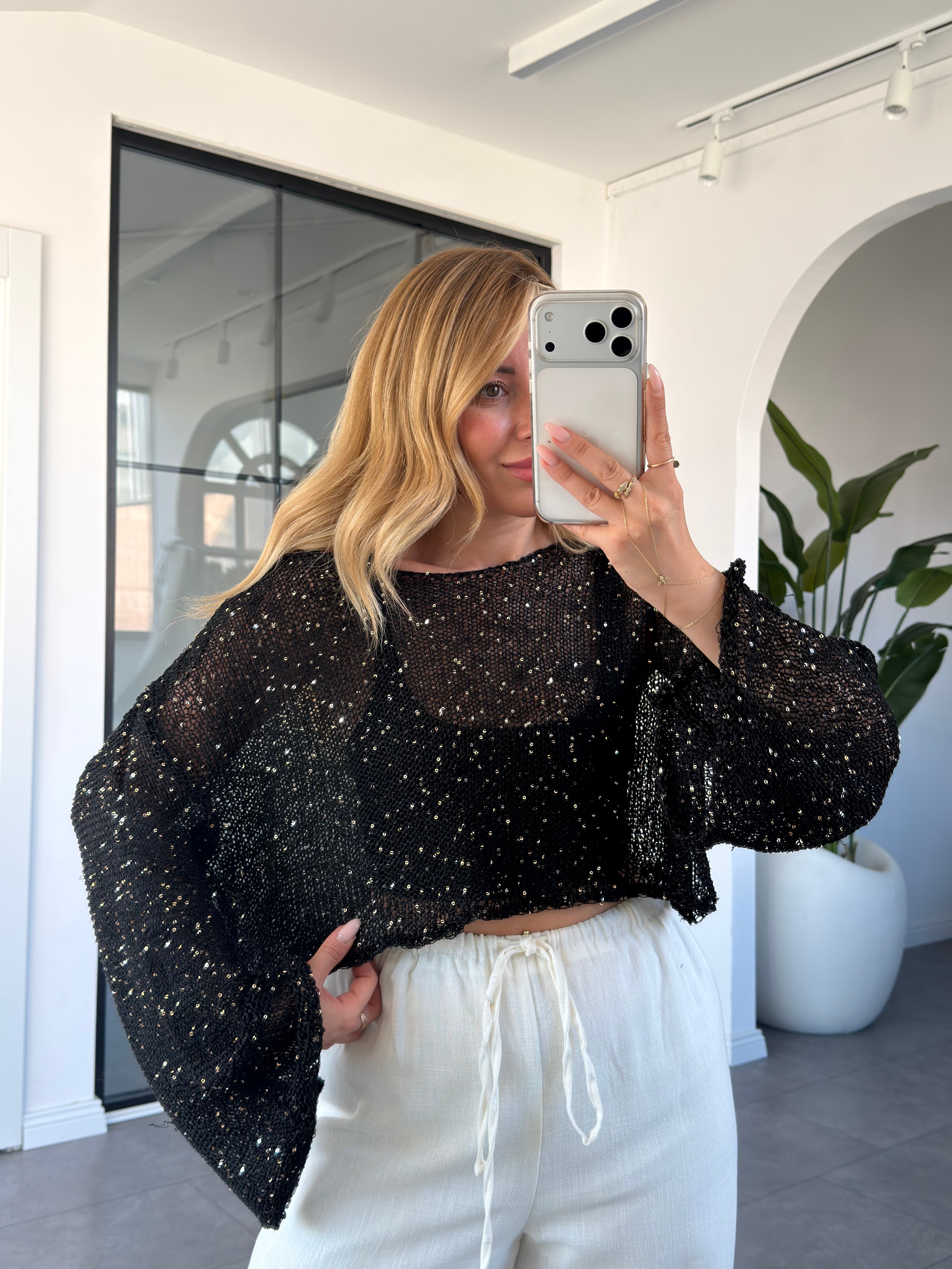Pullu Crop Bluz 2722