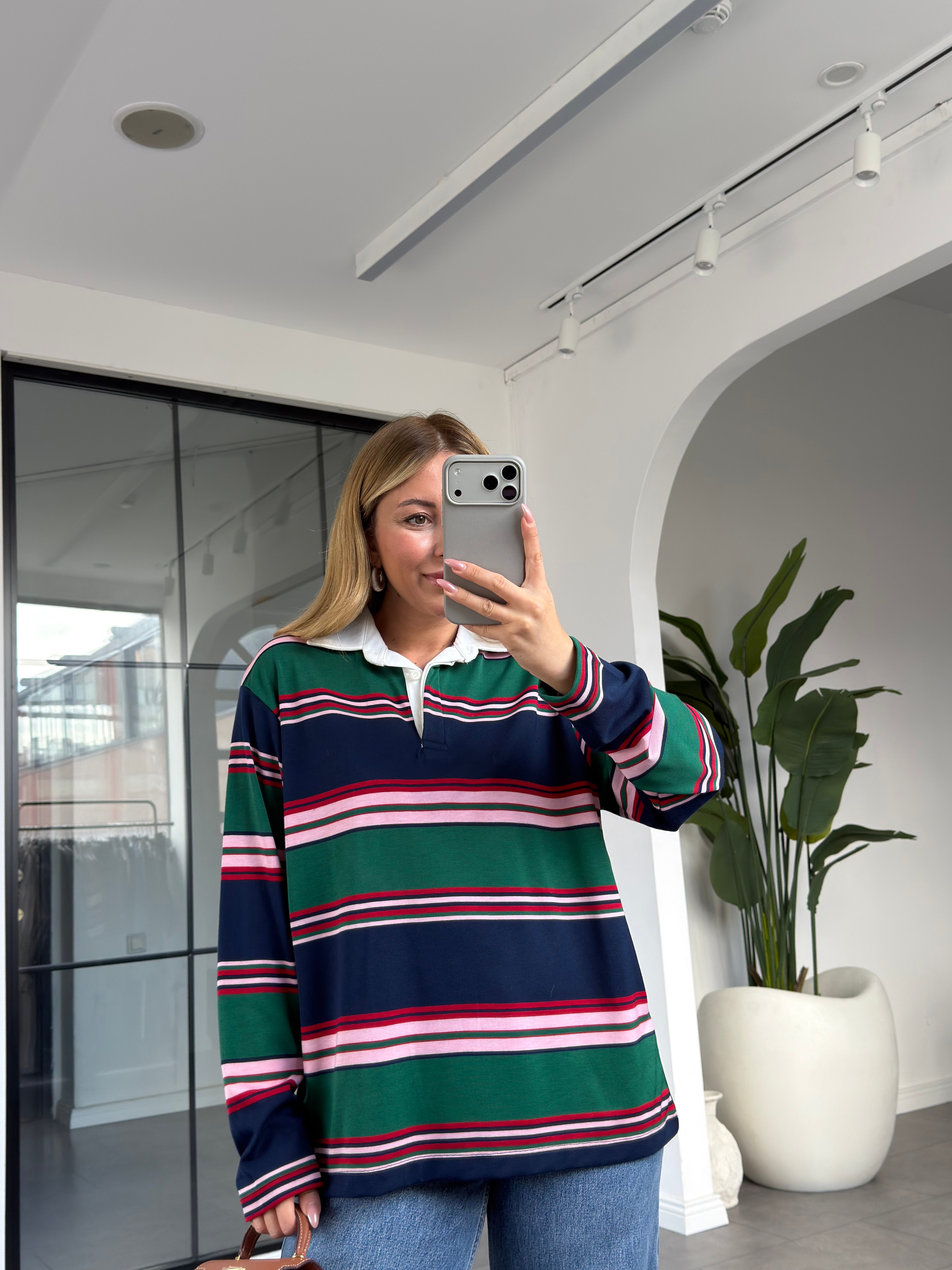 Çizgili Uzun Kol SweatShirt 261004