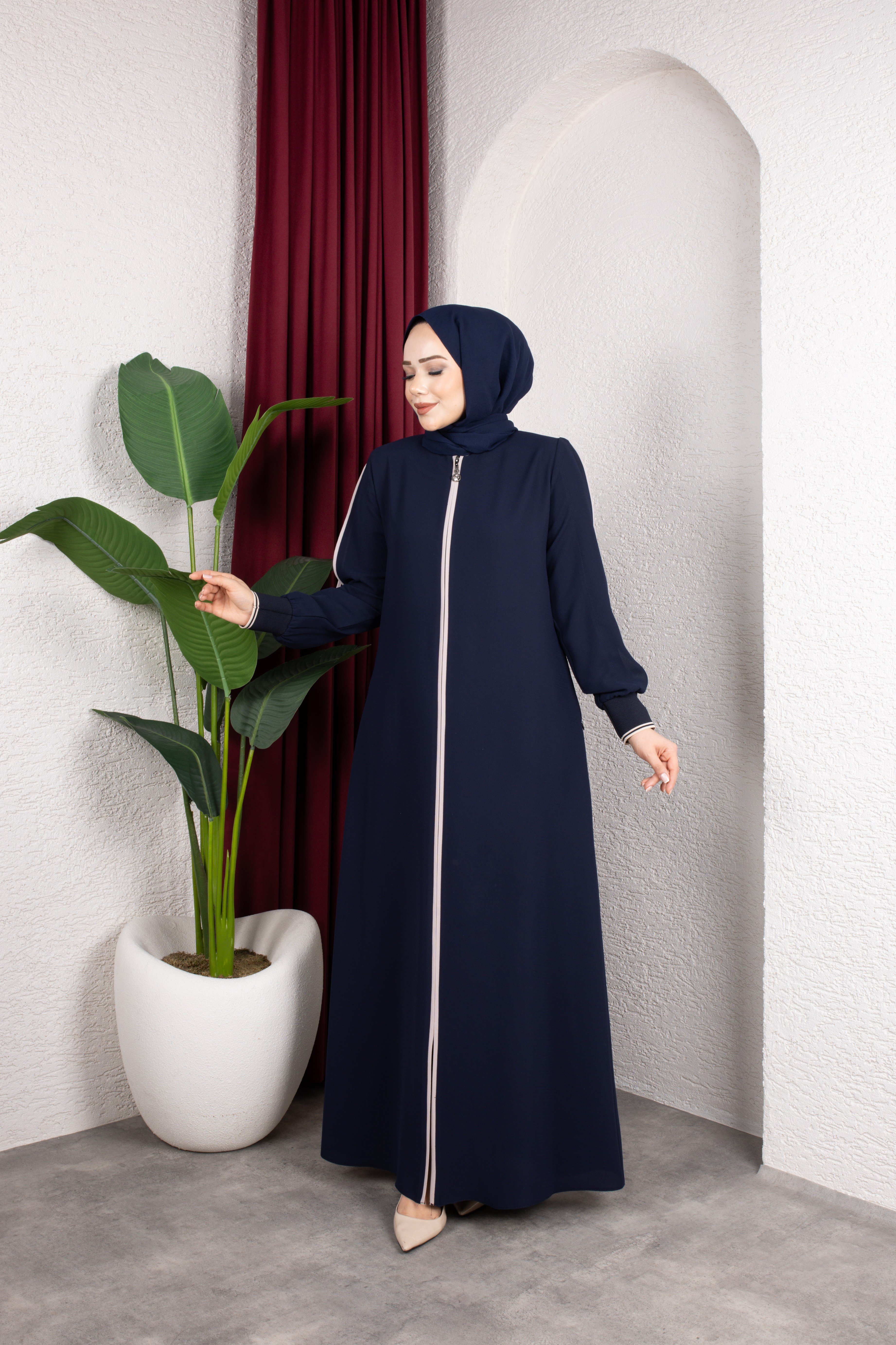 Zara Krep Kumaş 2333 | Lacivert