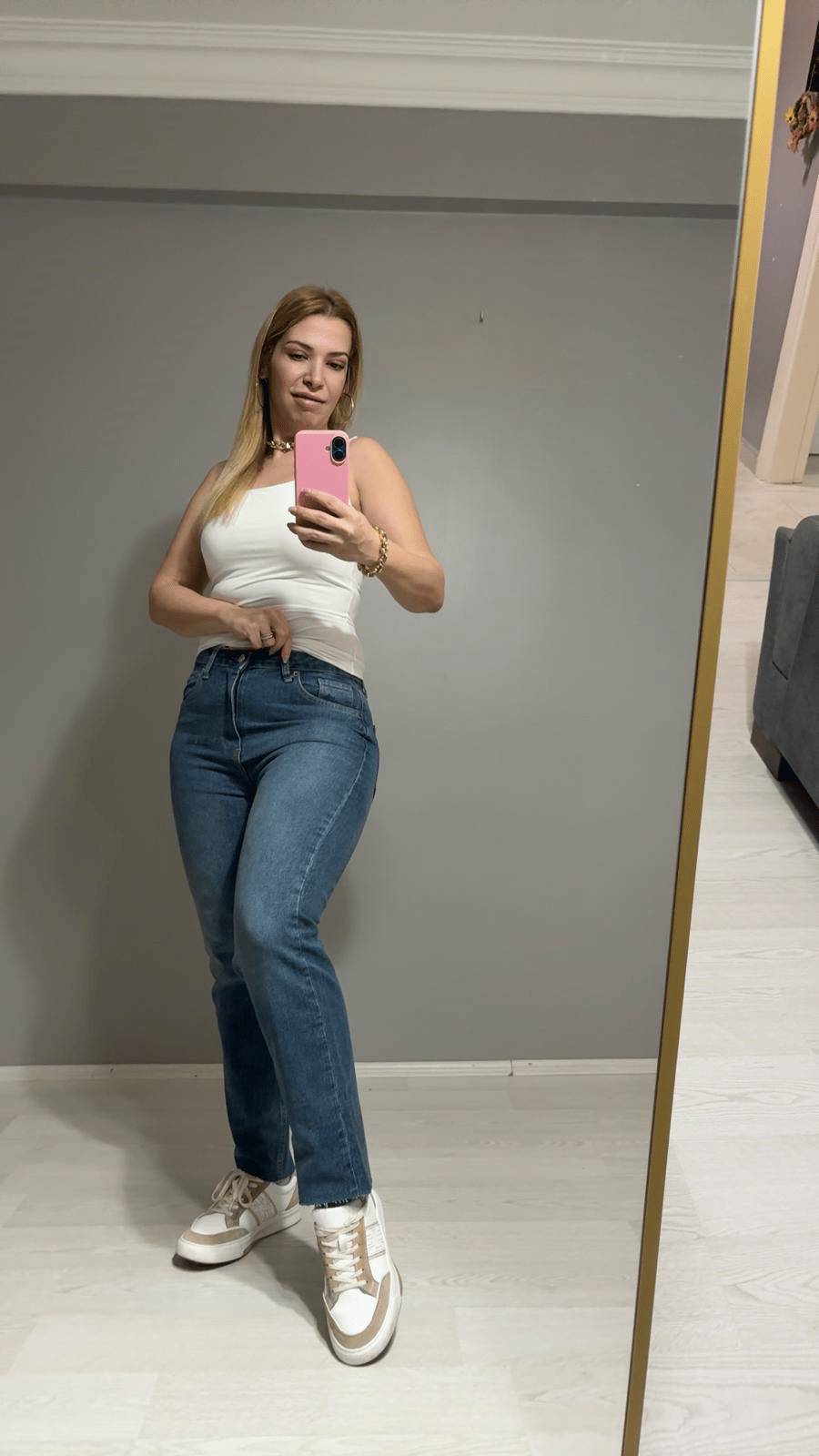 Jean Pantolon Boyfit Mavi