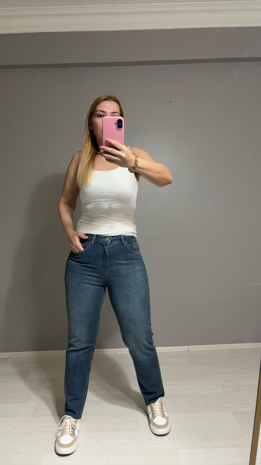 Jean Pantolon Boyfit Mavi