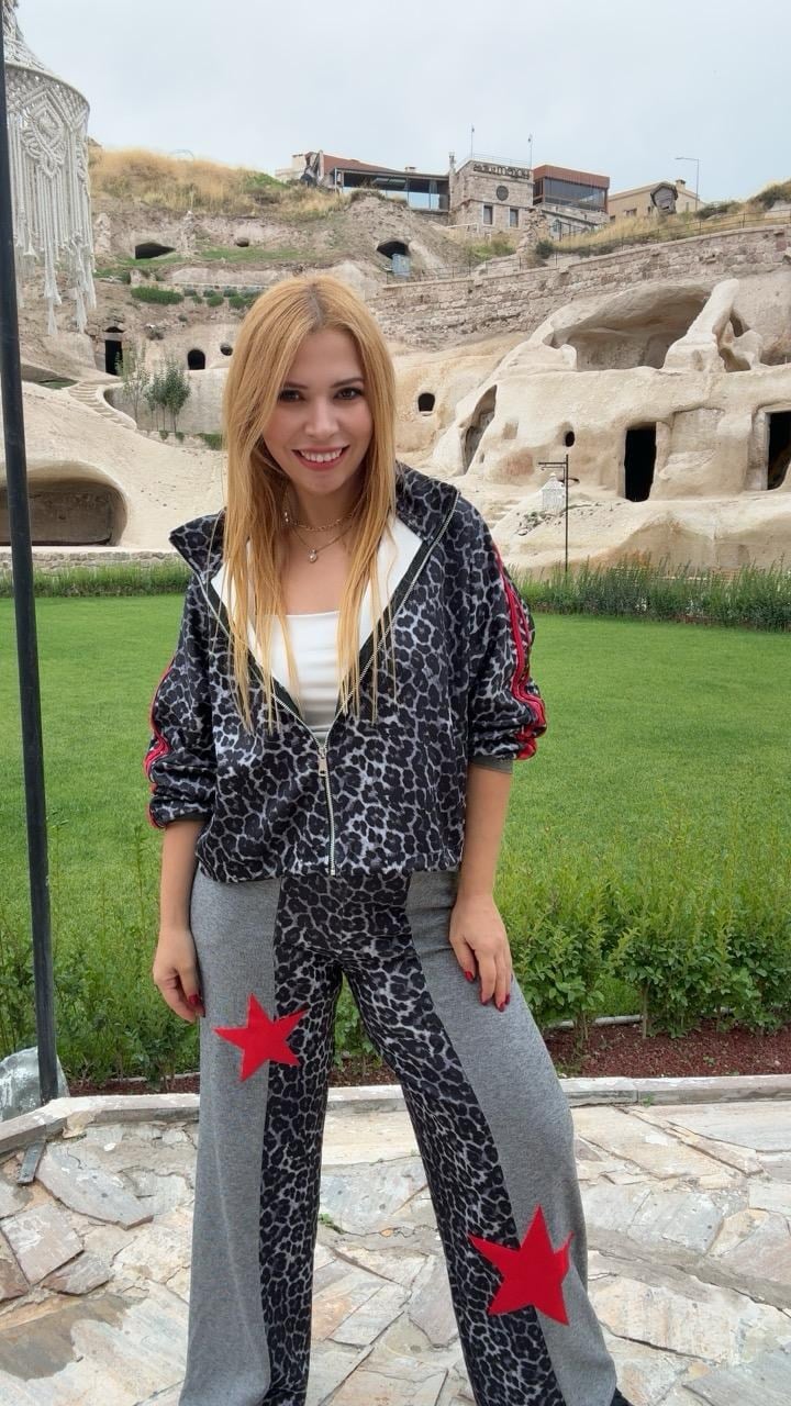 Leopar Desenli Yıldızlı Takım
